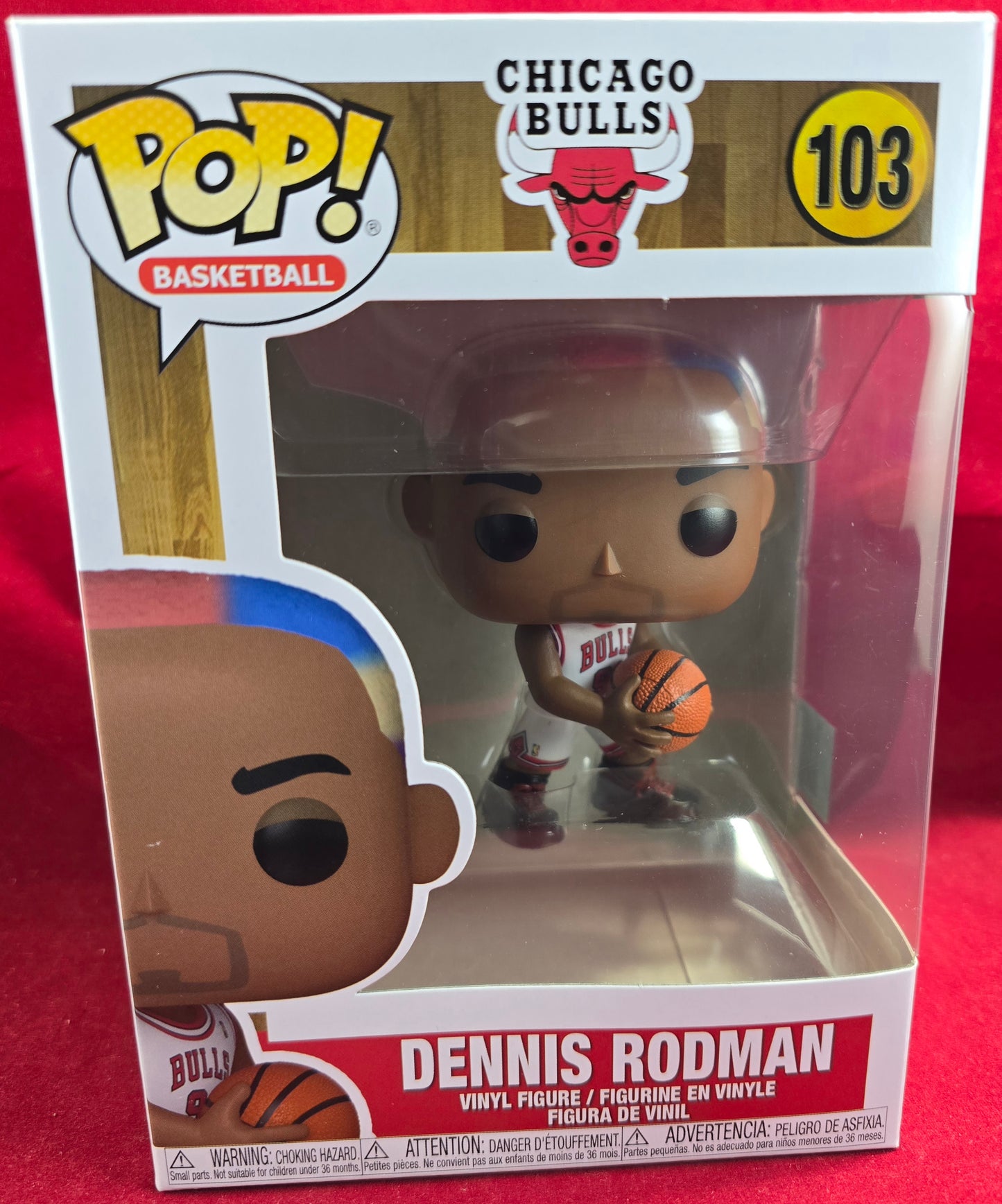 Dennis Rodman funko # 103 (nib) With pop protector