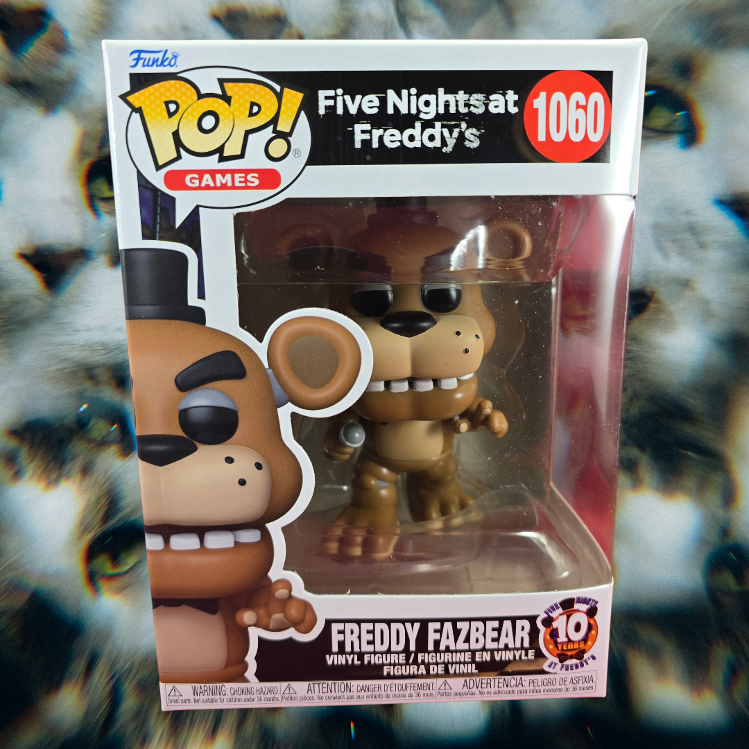 Freddy Fazbear Funko #1060 10th Anniversary (Nib)
With pop protector