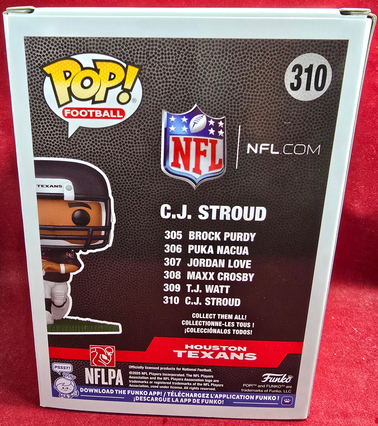 Funko Pop! Vinyl: C.J. Stroud #310 (Nib)
With pop protector