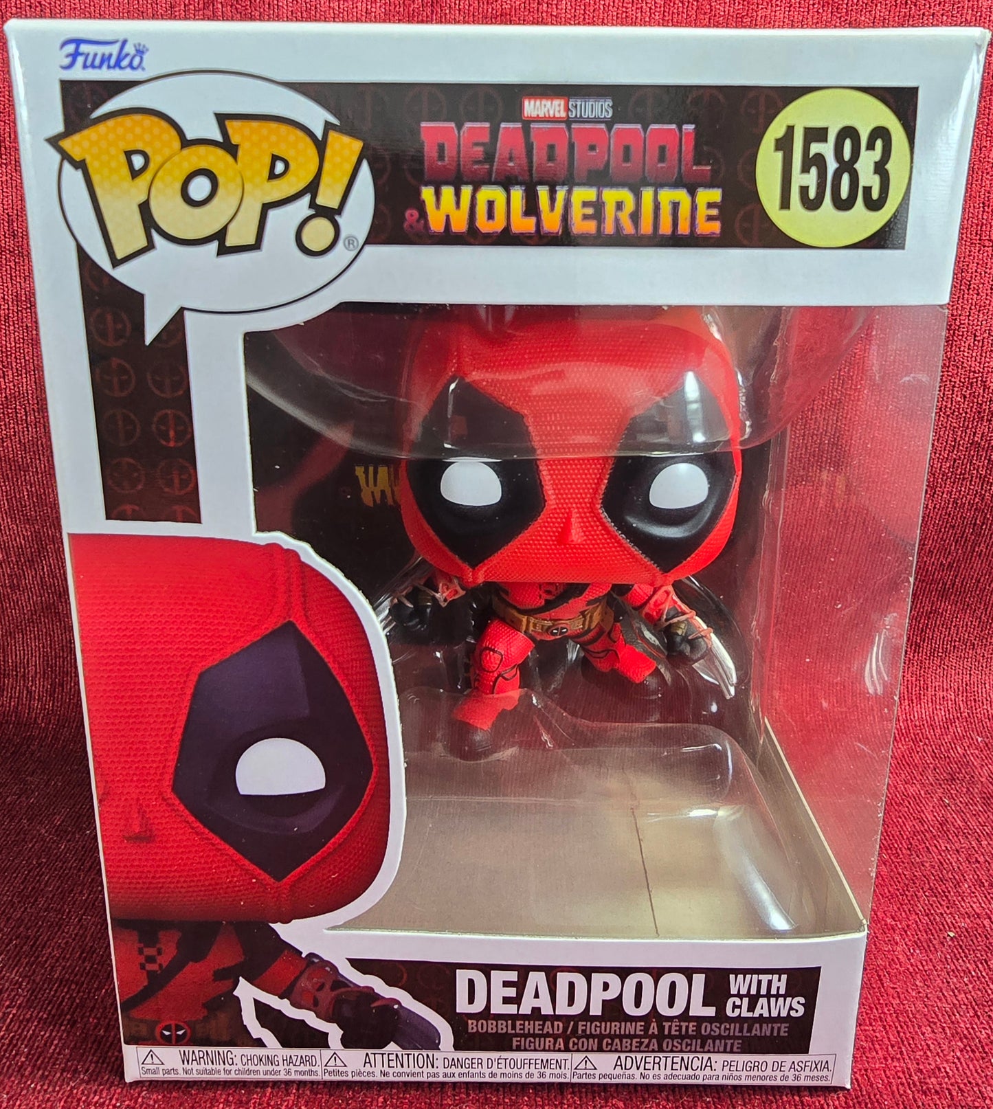 Funko POP! Vinyl: Deadpool with Claws # 1583 (Nib)
With pop protector