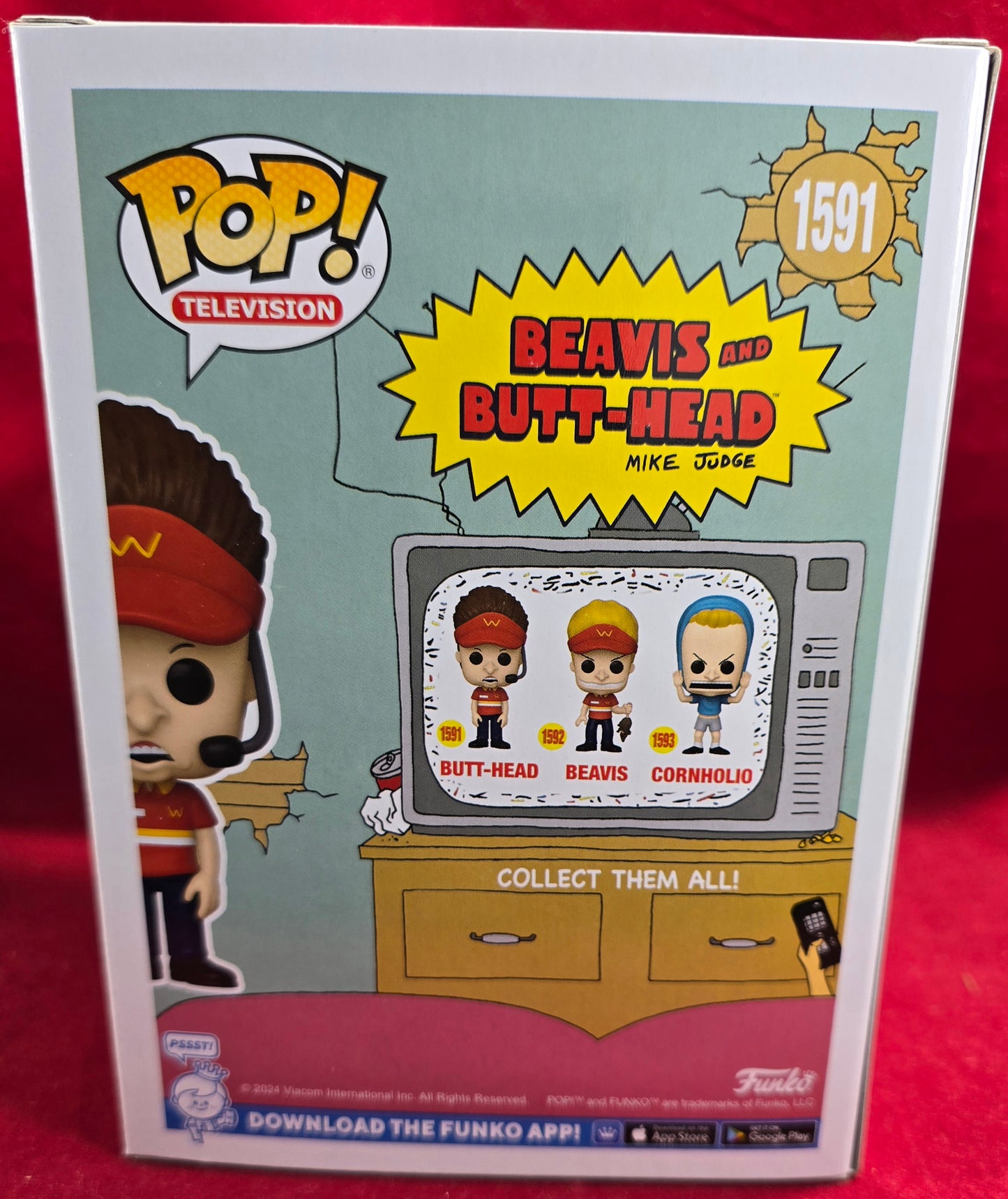 Butt-head funko # 1591 (nib) With pop protector