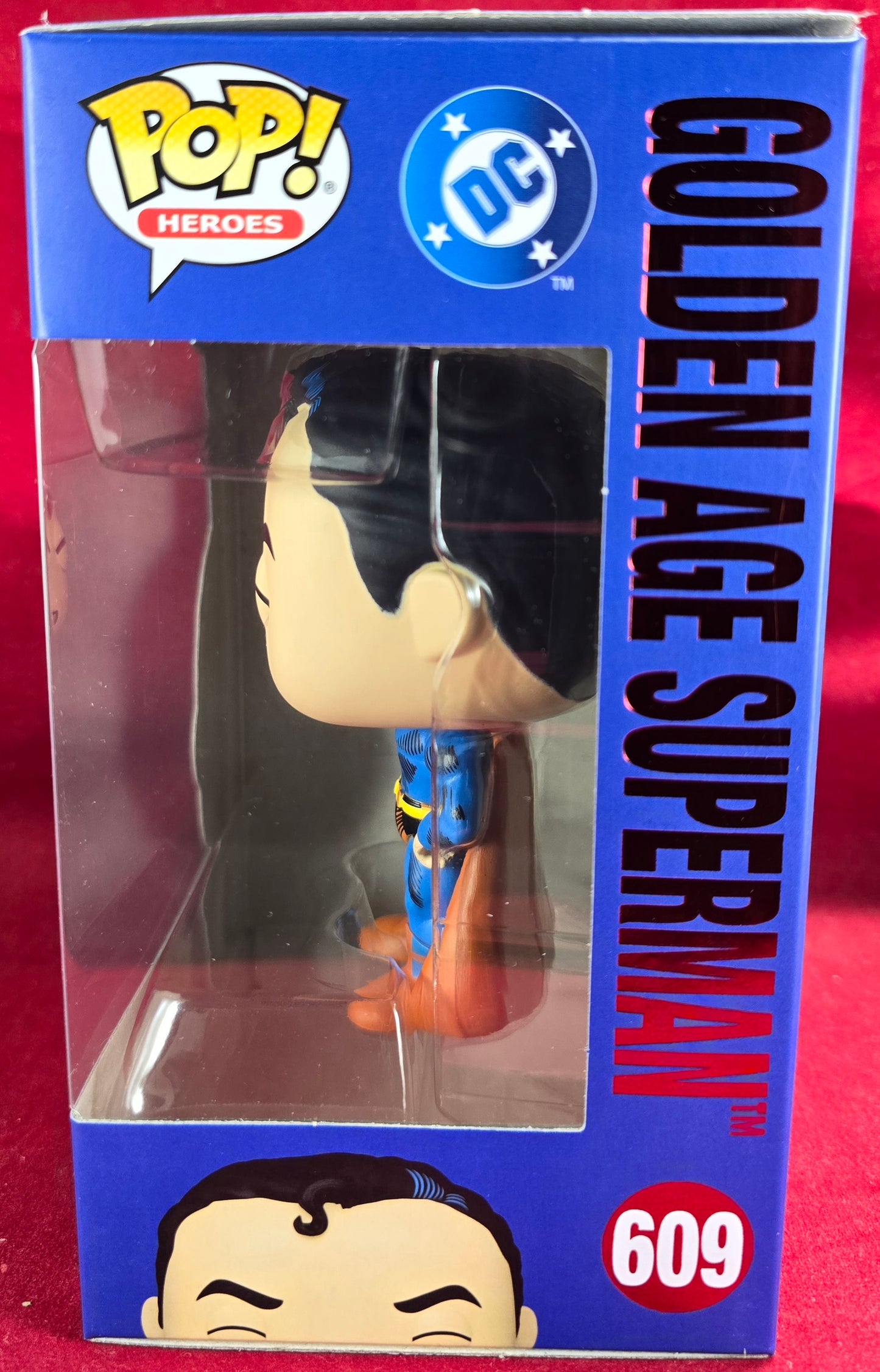 GOLDEN AGE SUPERMAN DC Comics Funko #609 (Nib) 
With pop protector
