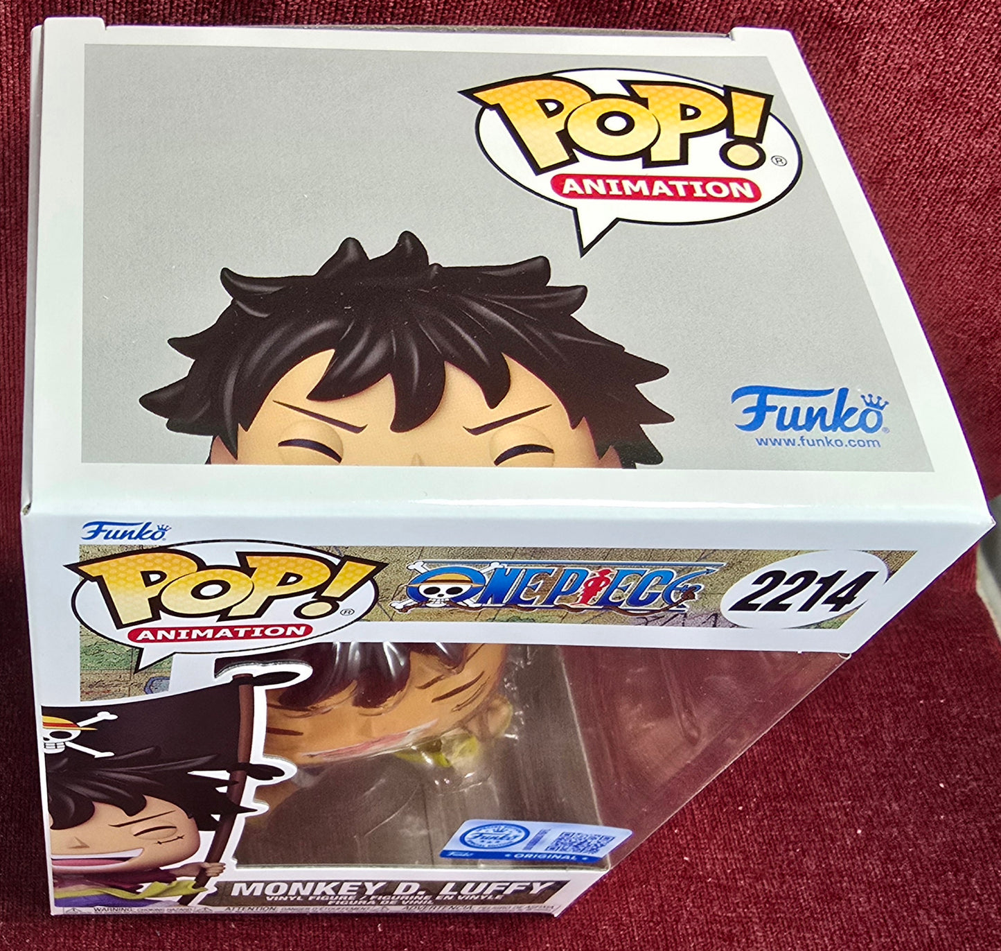 Funko Pop! Vinyl: Monkey D. Luffy Exclusive #2214 (Nib) 
With pop protector
