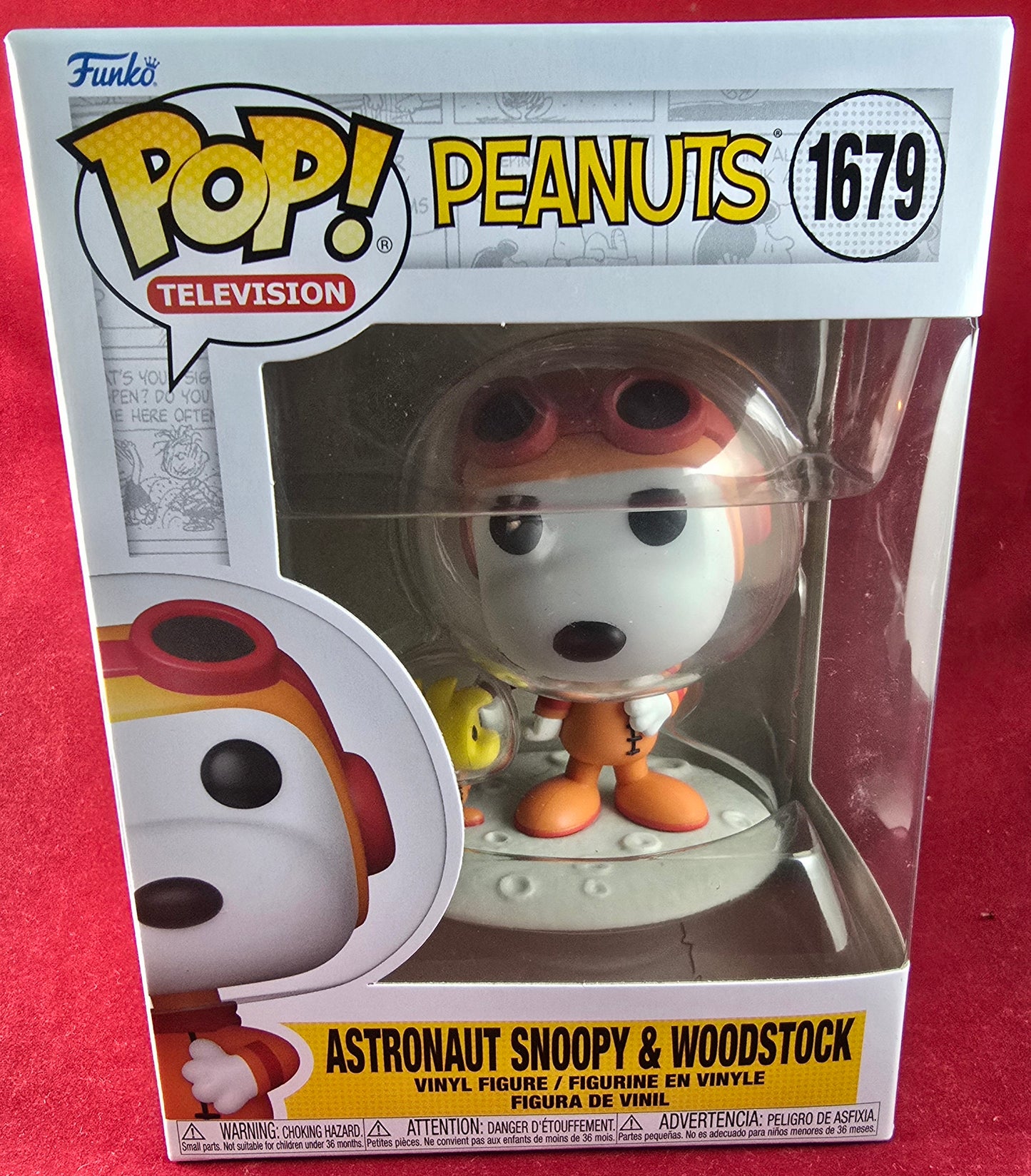 Astronaut snoopy & Woodstock funko # 1679 (nib) With pop protector