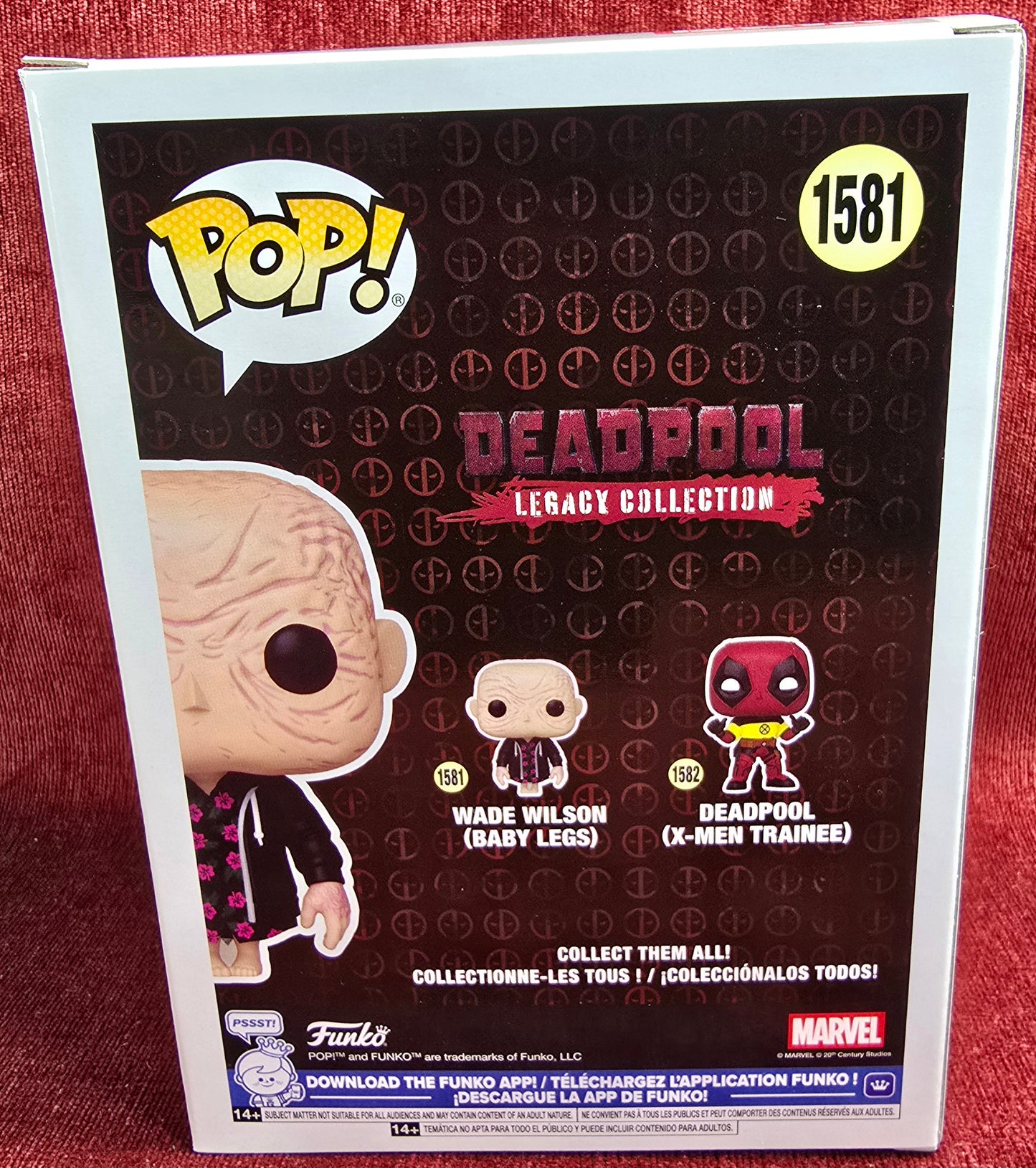 Funko Pop! Vinyl: Wade Wilson (Baby Legs) Funko # 1581 (Nib) 
With pop protector