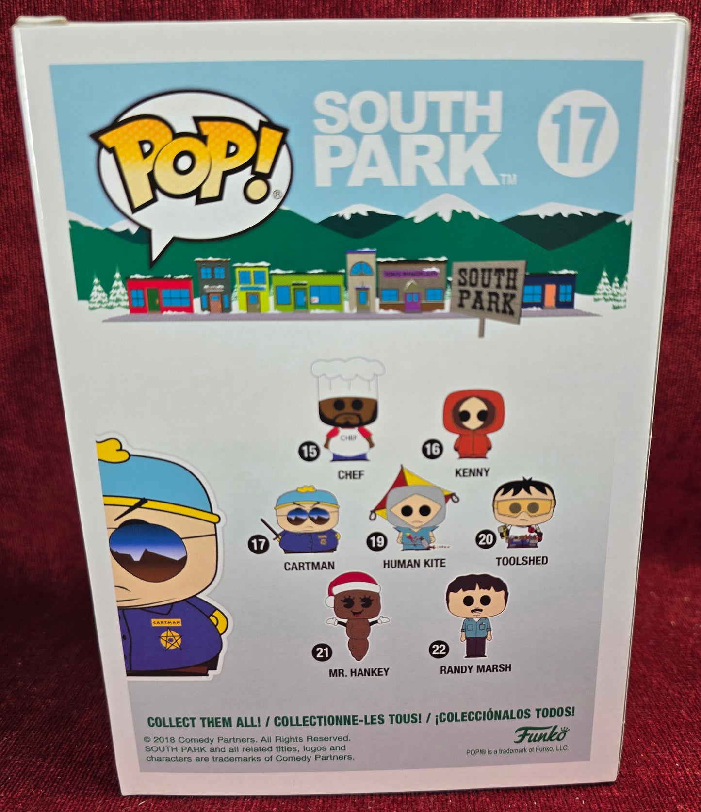 Funko Pop! Television: Eric Cartman # 17 (Nib)
With pop protector