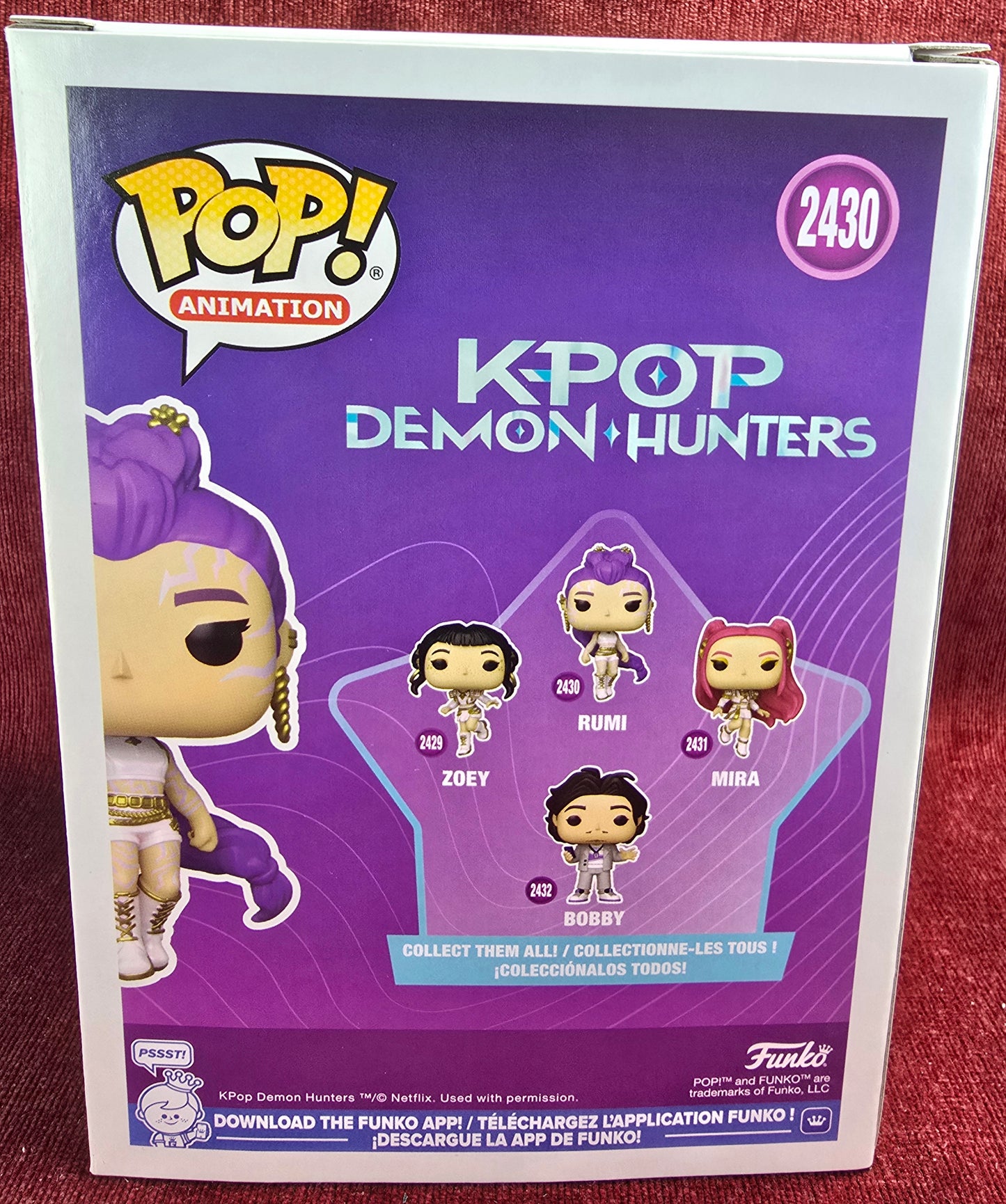 Funko Pop! Vinyl:  Rumi #2430 (Nib)
With pop protector