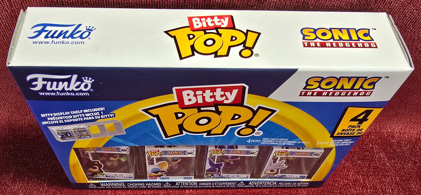 Sonic the Hedgehog Shadow Bitty Bop 4-Pack (Nib)