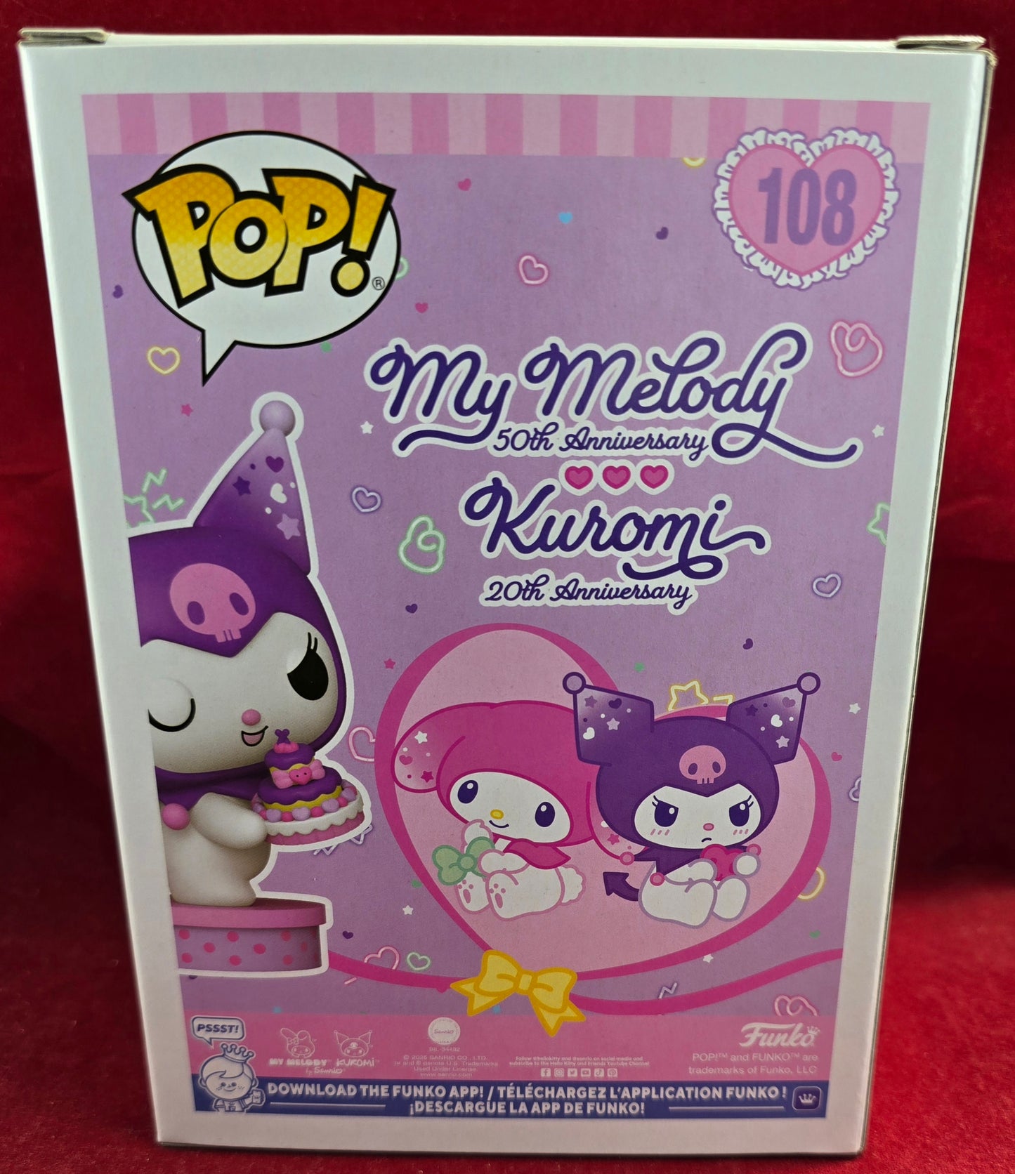 Kuromi specialty series funko # 108 (nib) With pop protector