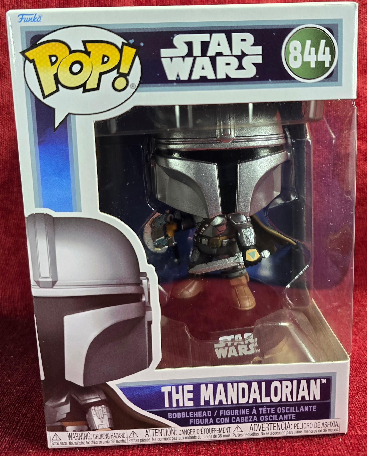 Funko Pop! Star Wars: The Mandalorian Figure # 844 (Nib) 
With pop protector