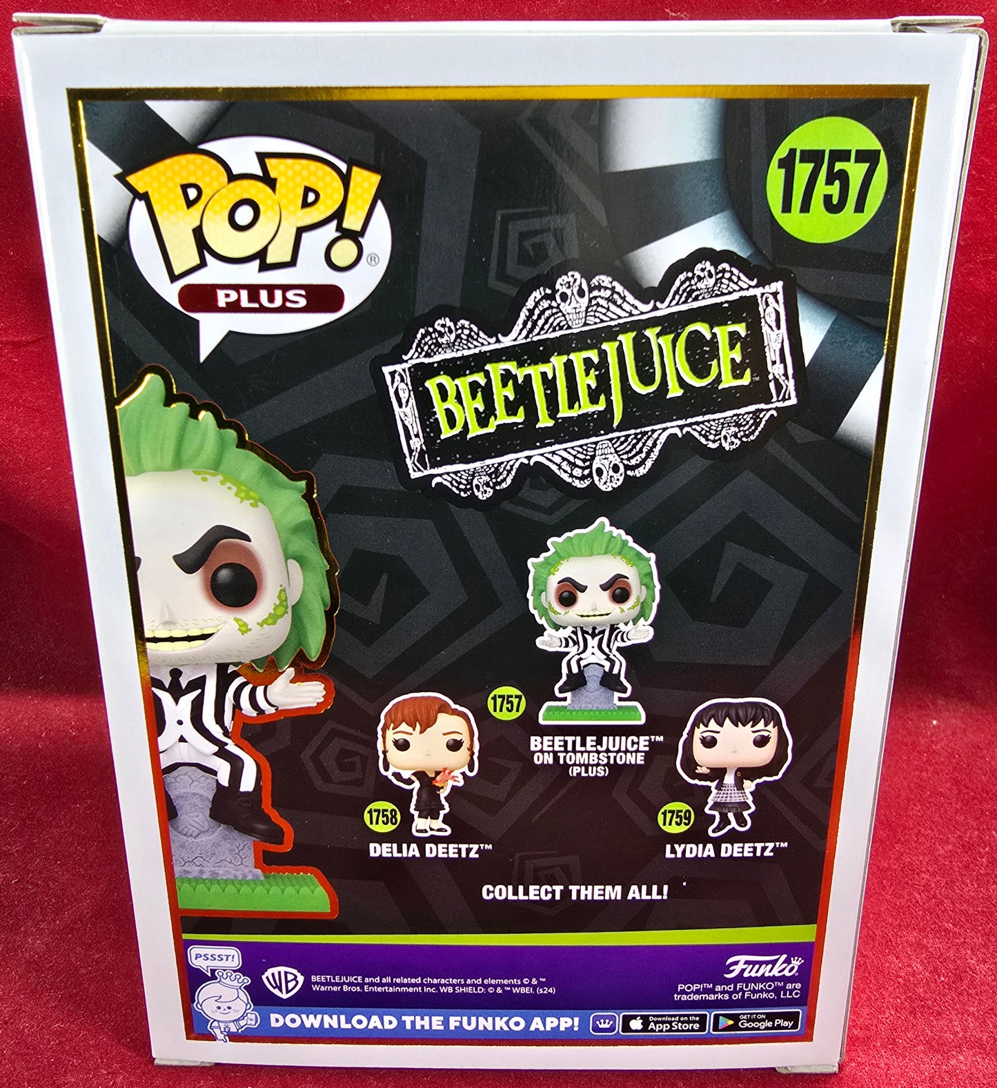Beetlejuice entertainment earth exclusive funko # 1757 (nib) With pop protector