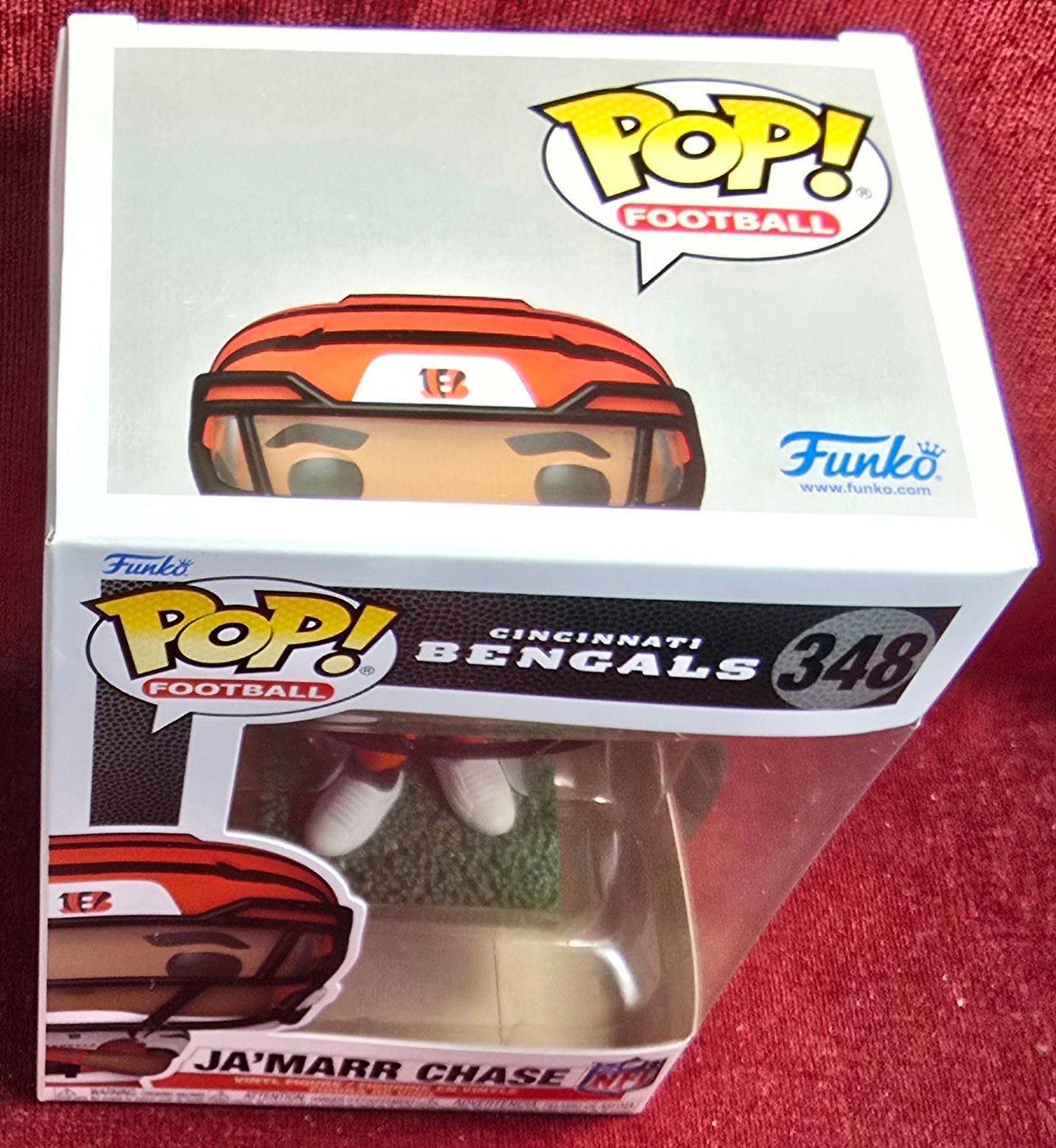Funko POP! Football: Ja'Marr Chase # 348 (Nib)
With pop protector