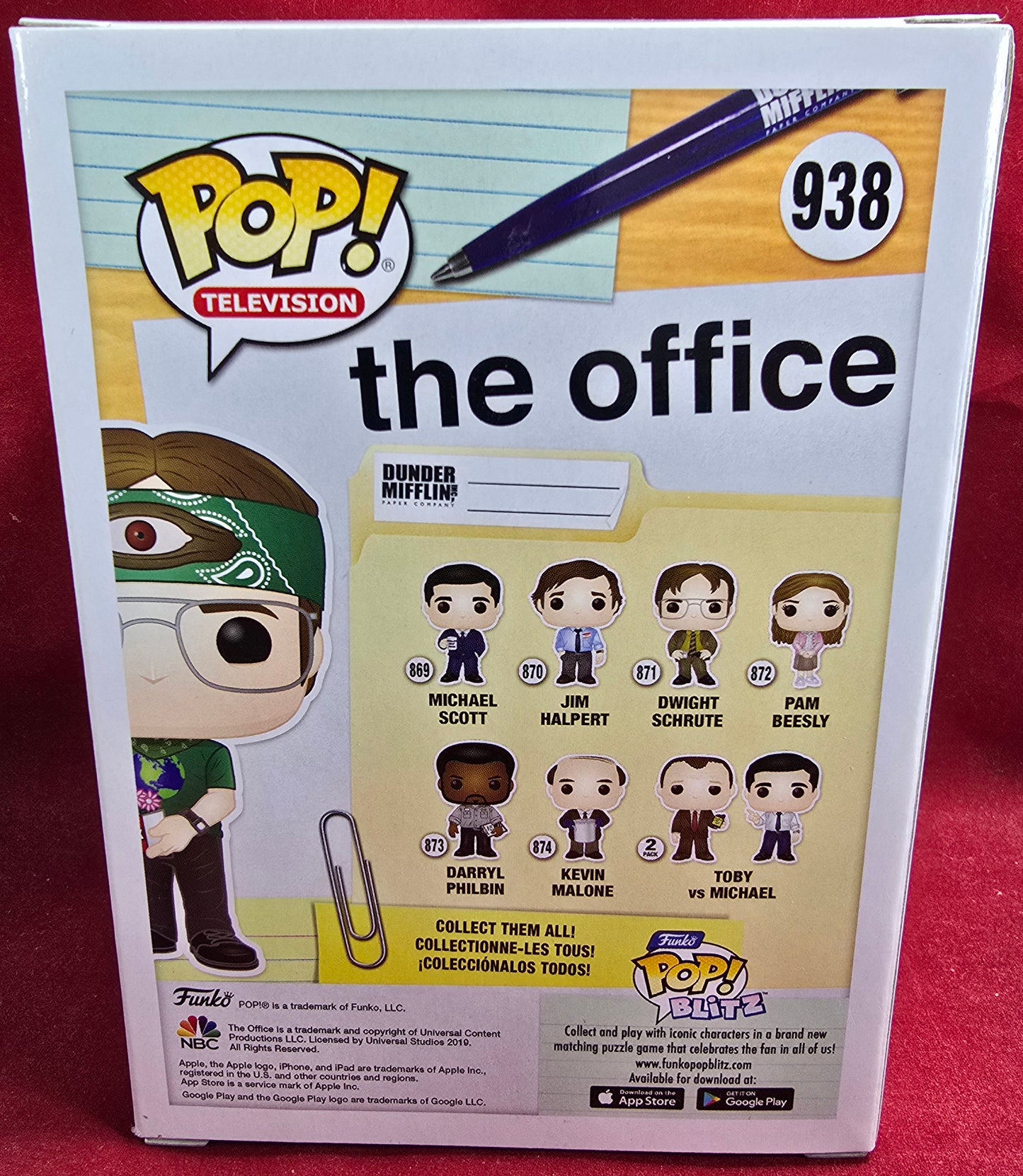 Funko Pop! Vinyl: Dwight Schrute as Recyclops # 938 (Nib)
With pop protector