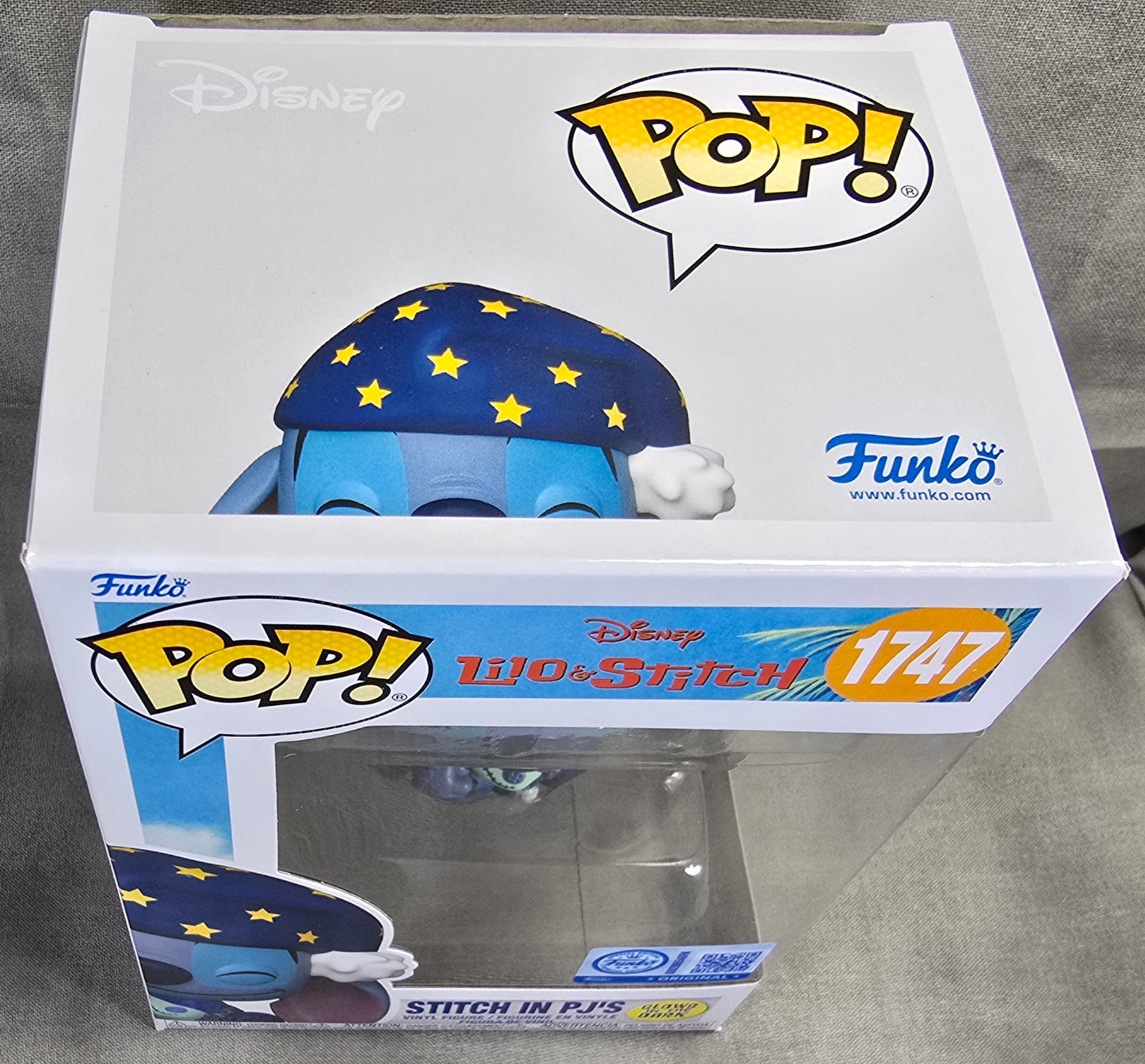 Funko Pop! Vinyl: Stitch  PJ's  Exclusive Funko Pop # 1747 (Nib) With pop Protector