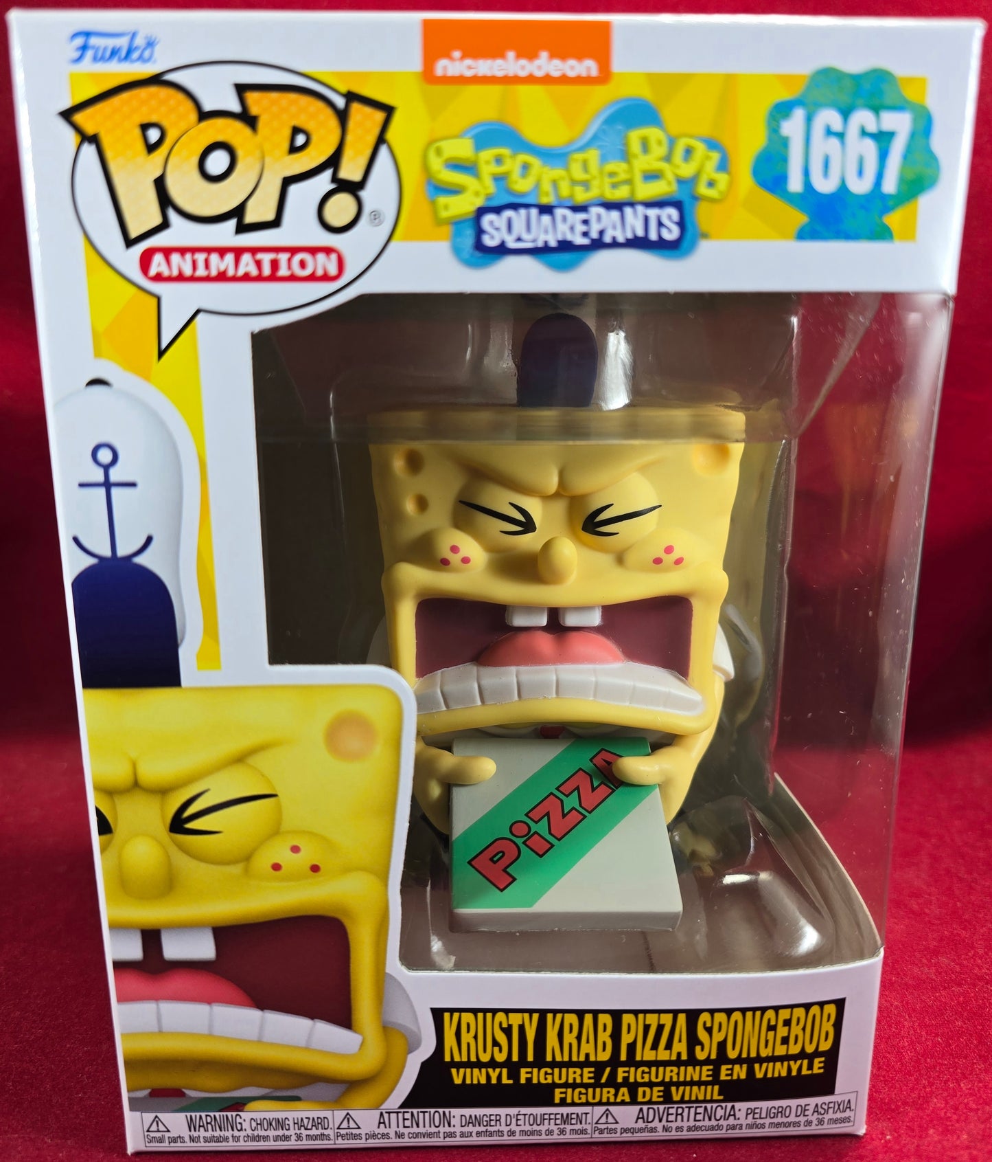 Krusty Krab Pizza SpongeBob funko # 1667 (nib) with pop protector