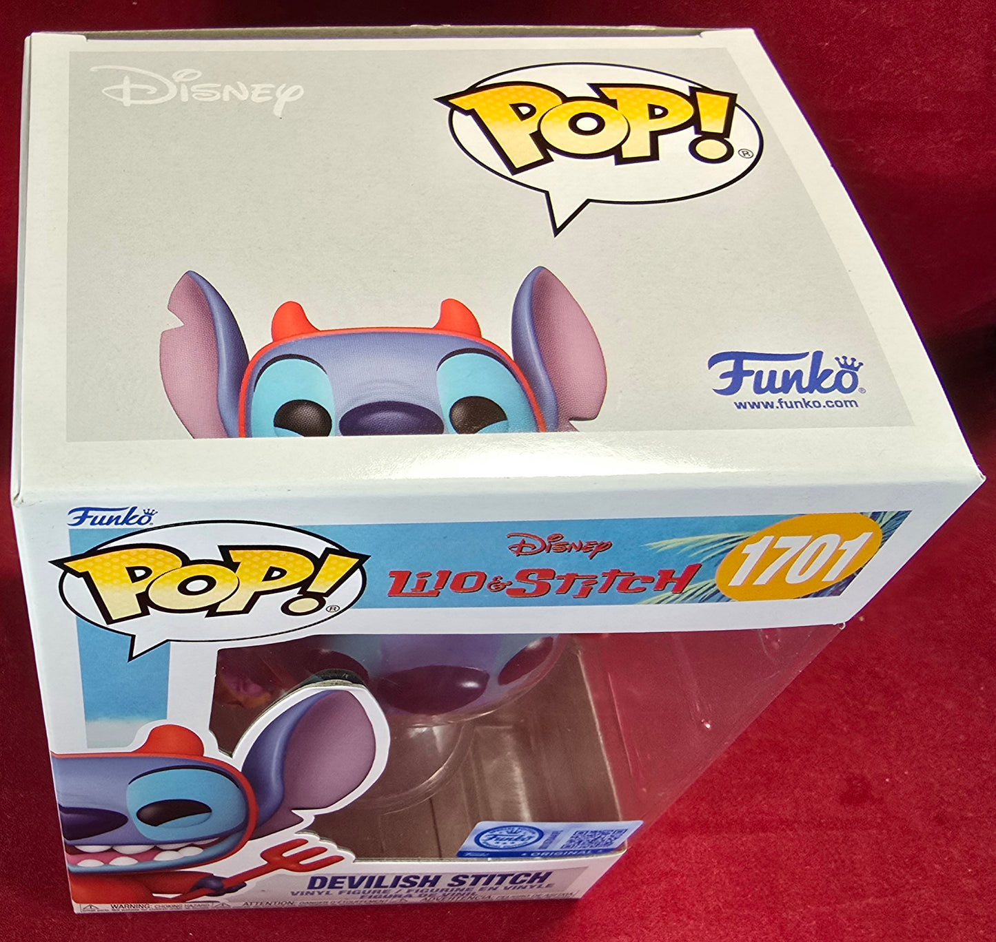 Devilish Stitch Entertainment Earth Exclusive Funko # 1701 (Nib)
With pop protector