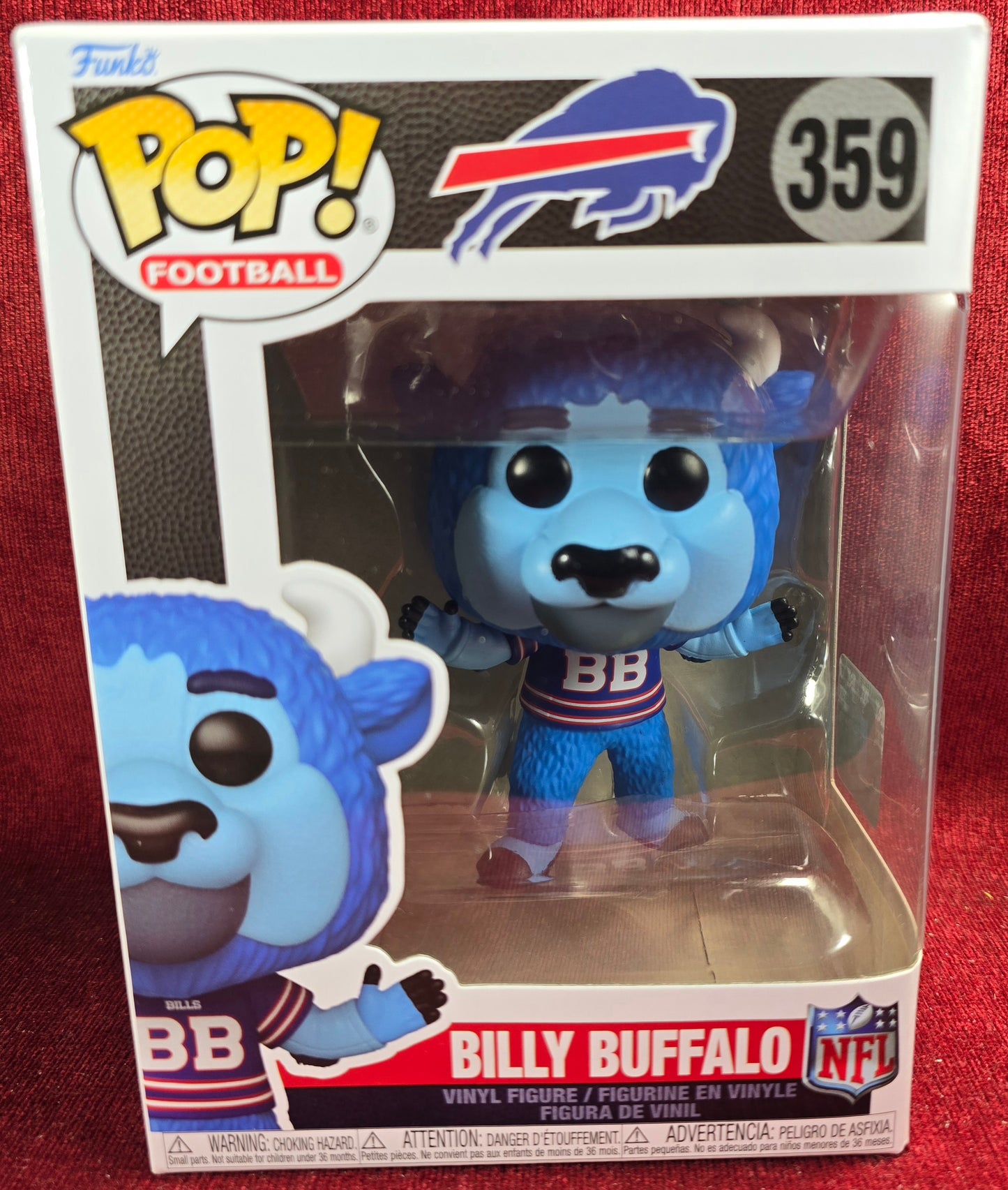 Funko! Football: Billy Buffalo # 359 (Nib)
With pop protector