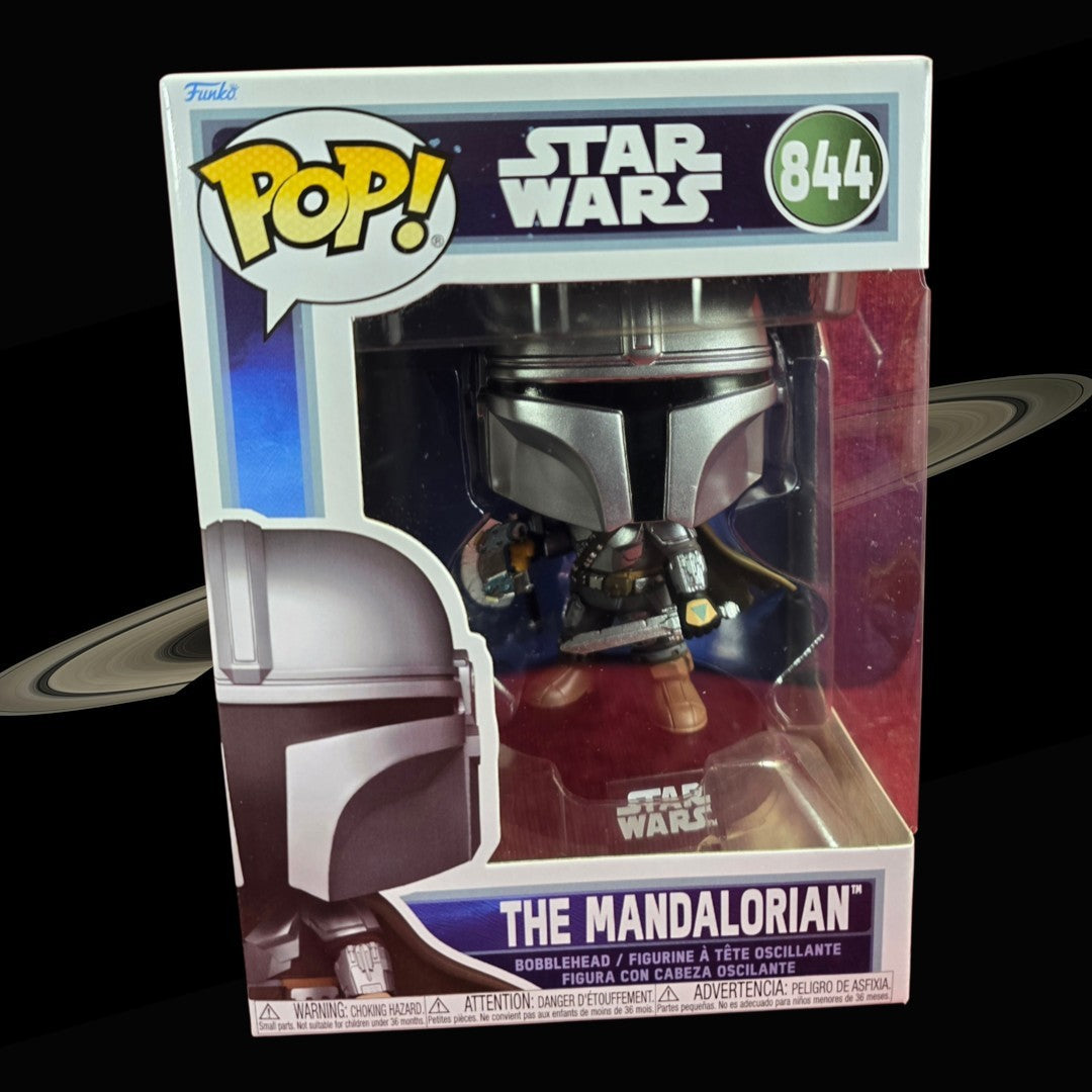 Funko Pop! Star Wars: The Mandalorian Figure # 844 (Nib) 
With pop protector