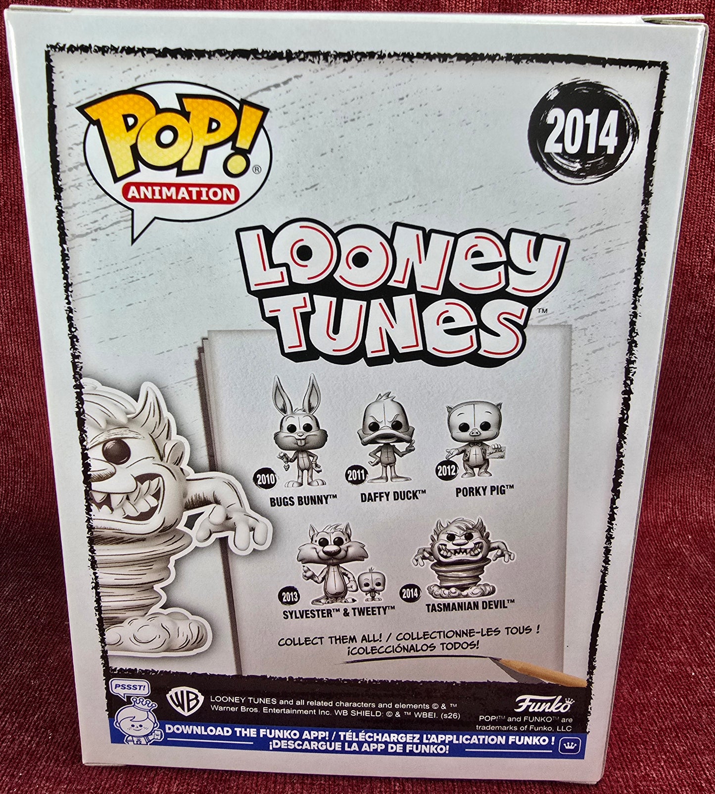 Funko Pop! Vinyl:  Tasmanian Devil # 2014 (Nib)
With pop protector