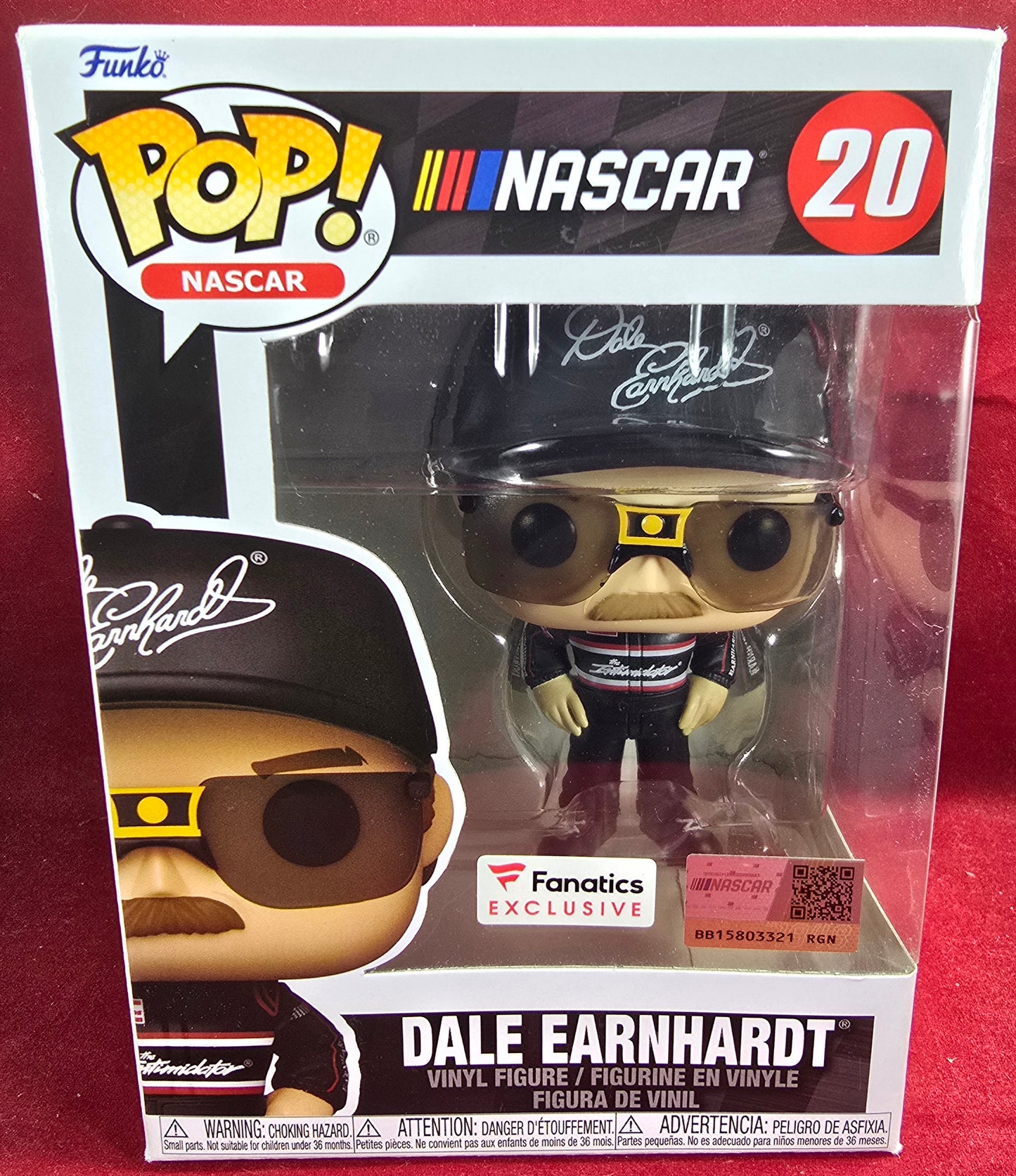 Funko Pop! Vinyl: Dale Earnhardt  Fanatics Exclusive Funko #20 (Nib) 
With pop protector