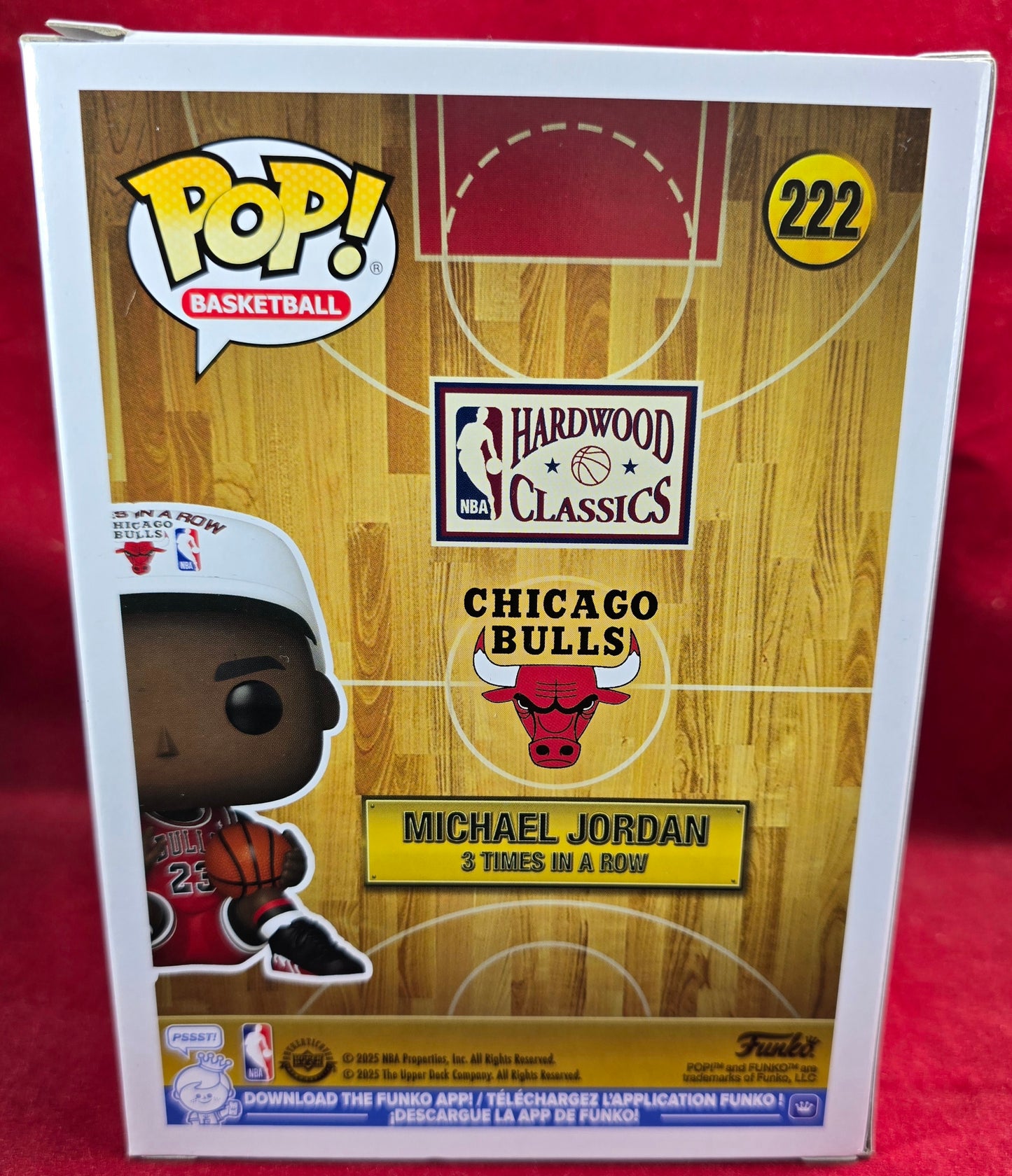 Funko Pop! Michael Jordan 3 Times In A Row  Funko #222 (Nib) With Pop Protector