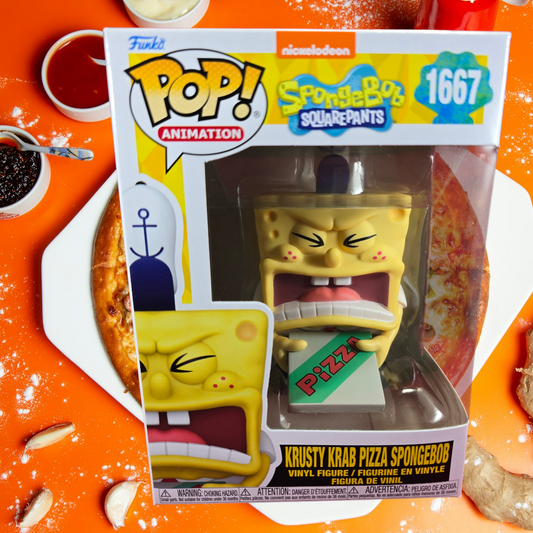 Krusty Krab Pizza SpongeBob funko # 1667 (nib) with pop protector