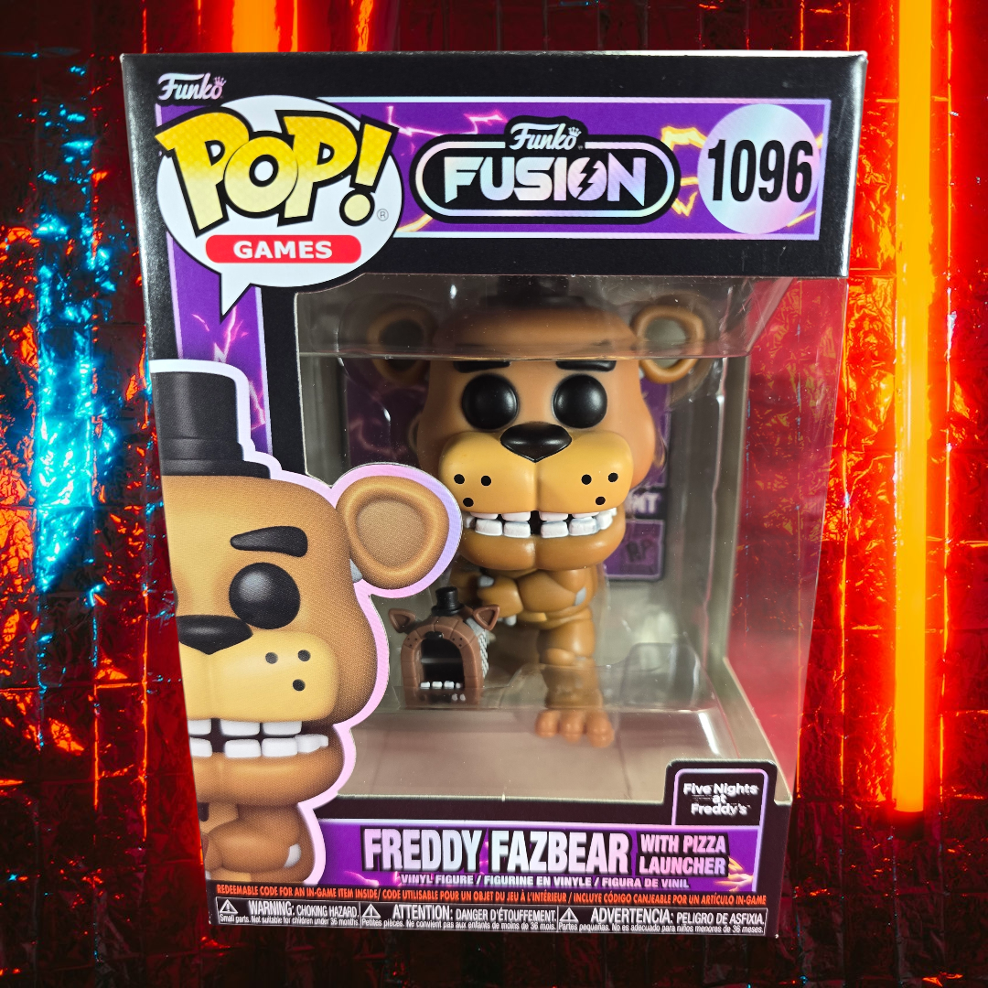 Freddy Fazbear With Pizza Launcher Funko #1096 (Nib)
With pop protector