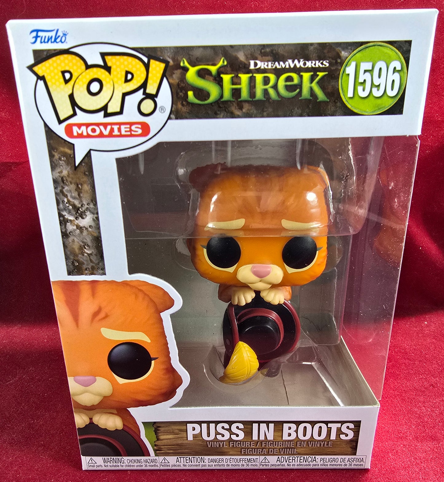 Puss in Boots Funko #1596 (Nib)
With pop protector