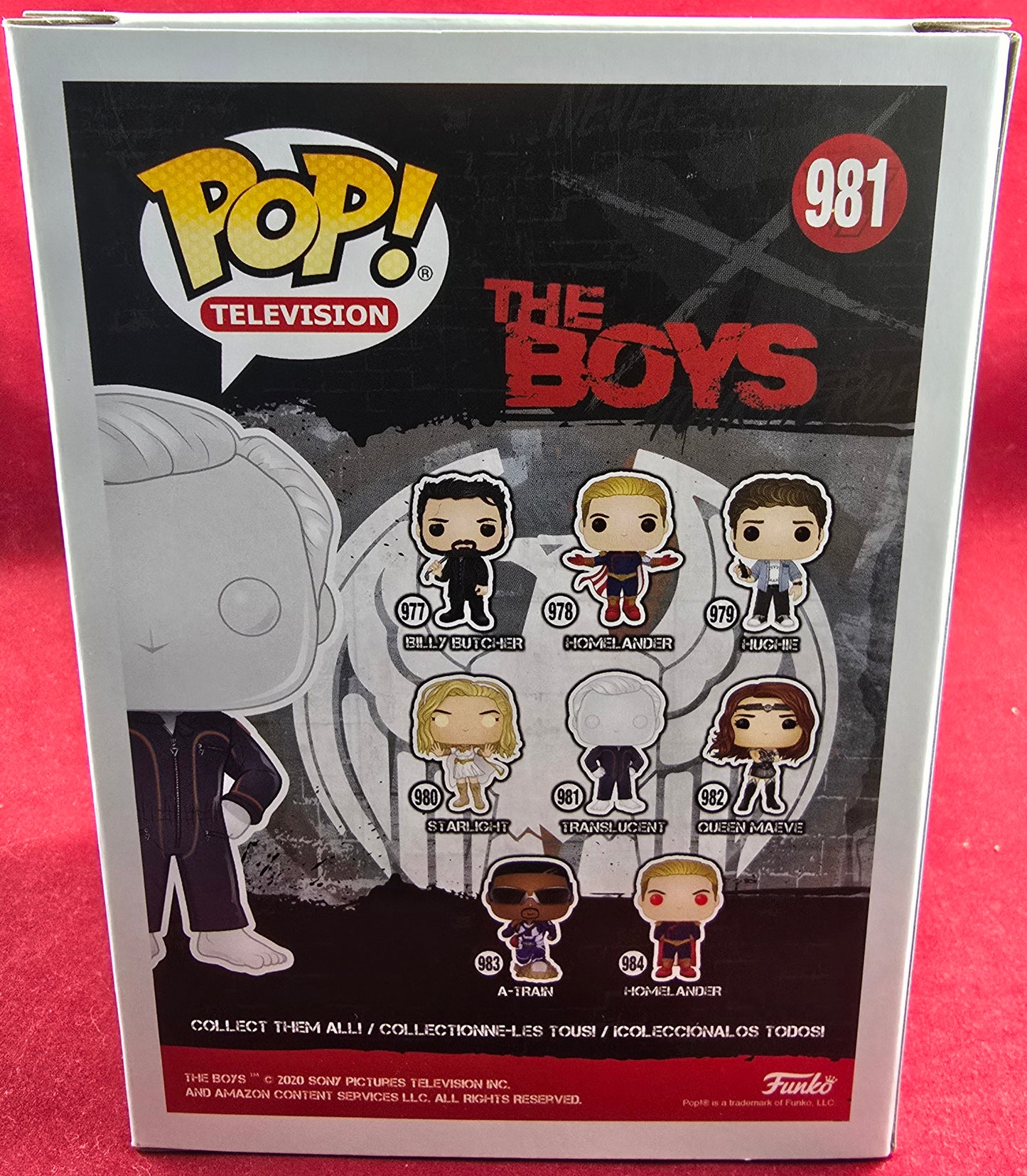 Translucent funko # 981 (nib) With pop protector