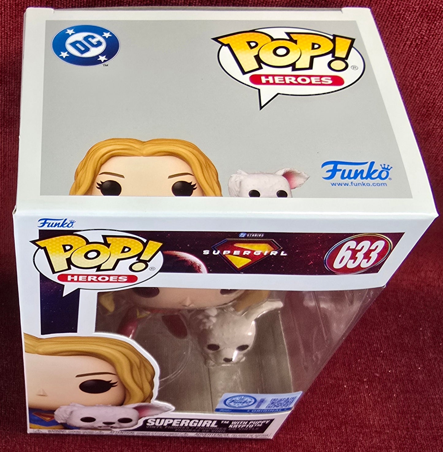 Funko Pop! Vinyl: Supergirl with Puppy Krypto - Exclusive # 633 (Nib)
With pop protector