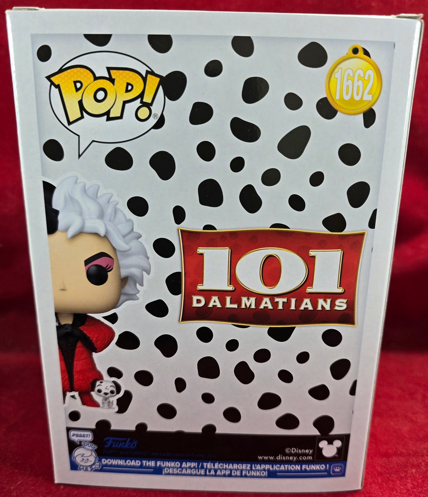 Cruella De Vil (1996) Funko # 1662 (Nib) With pop protector