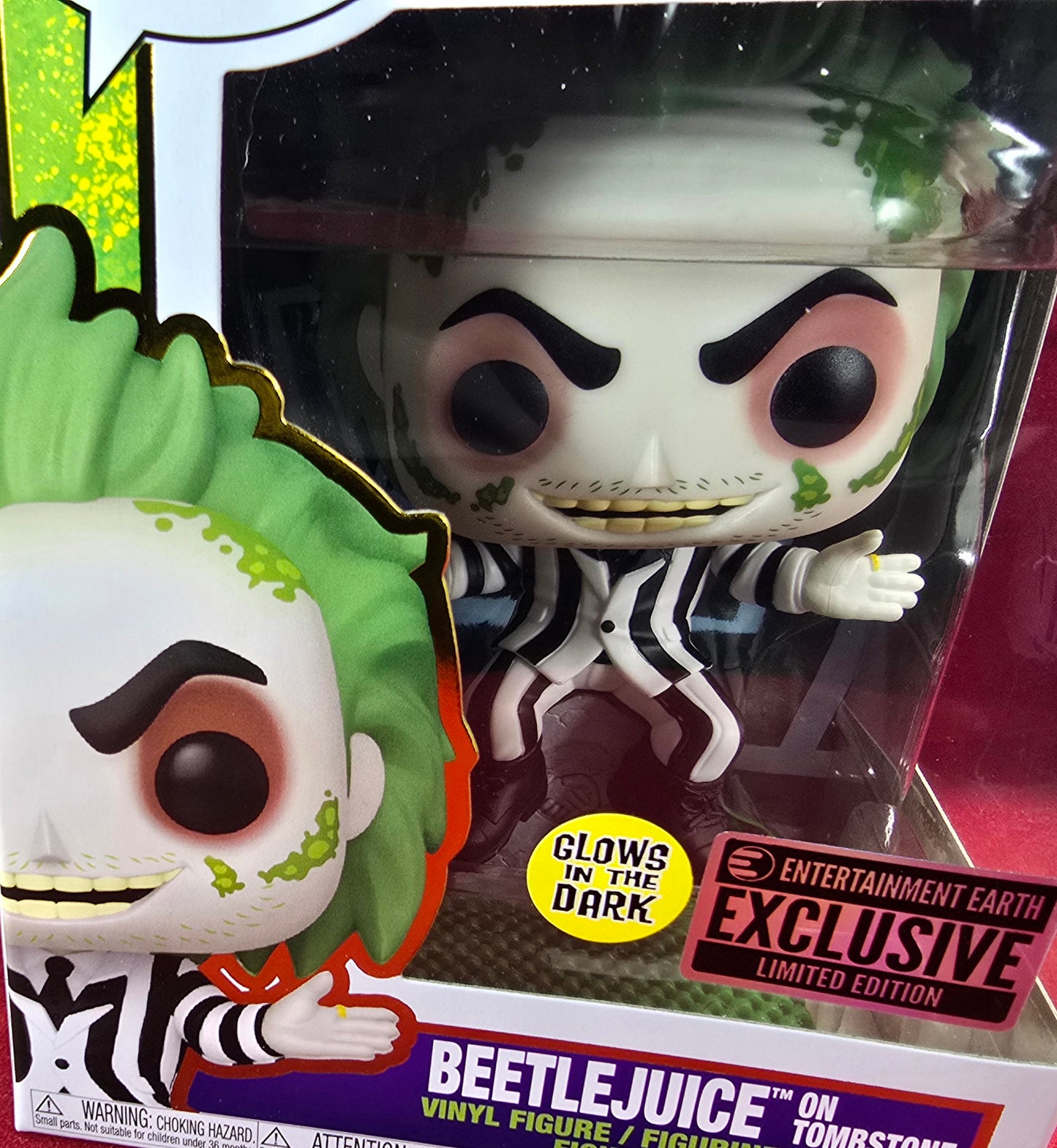 Beetlejuice entertainment earth exclusive funko # 1757 (nib) With pop protector