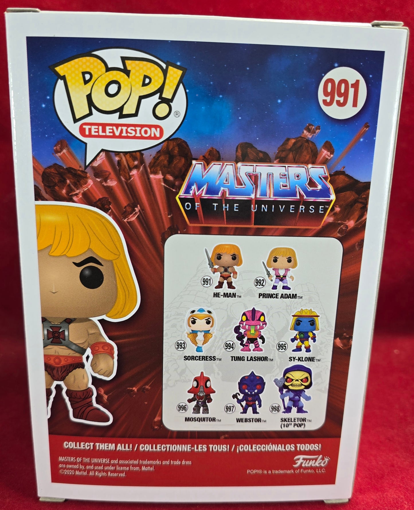 He-Man Funko #991 (Nib)
With pop protector