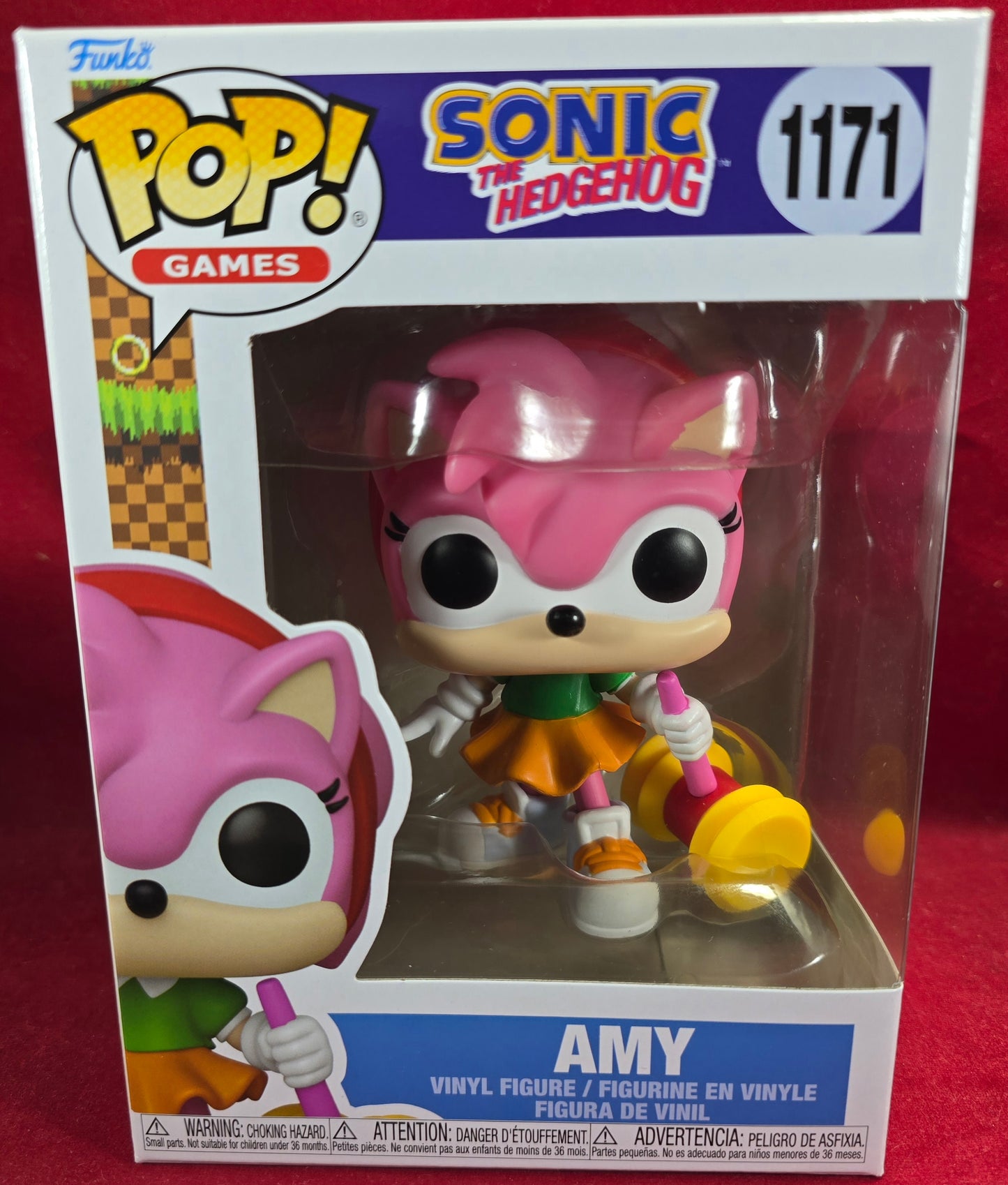 Amy Rose Funko # 1171 (Nib)
With pop protector