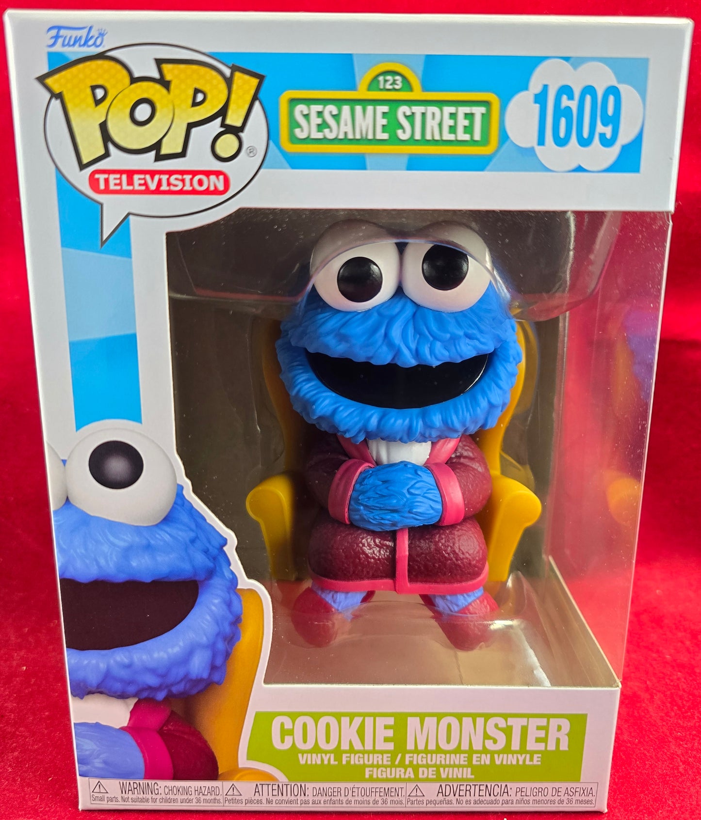 Cookie Monster funko # 1609 with pop protector