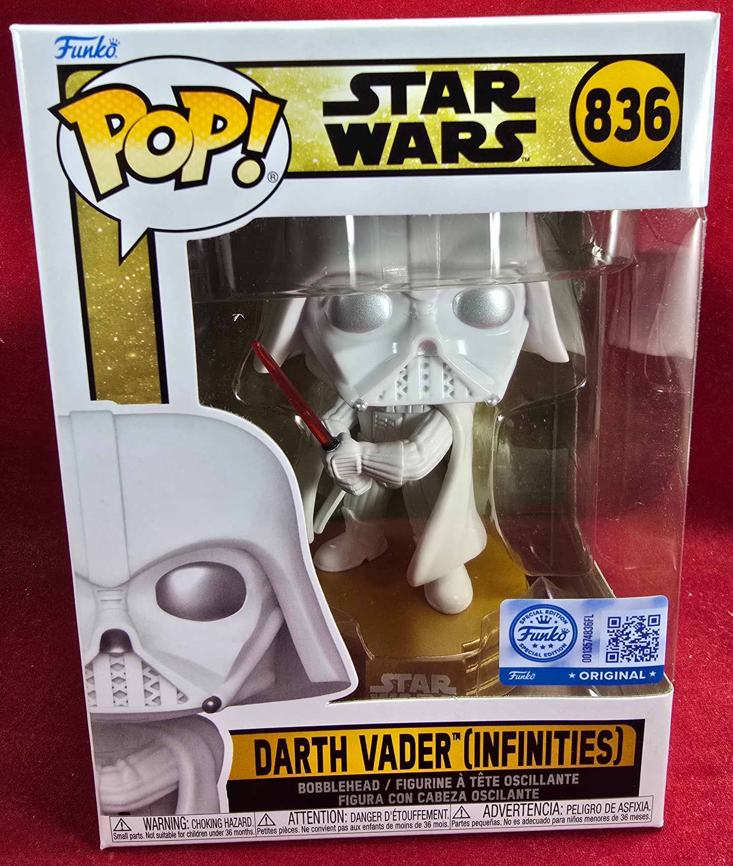Funko Pop! Vinyl:  Darth Vader Specialty Series # 836 (Nib)
With pop protector