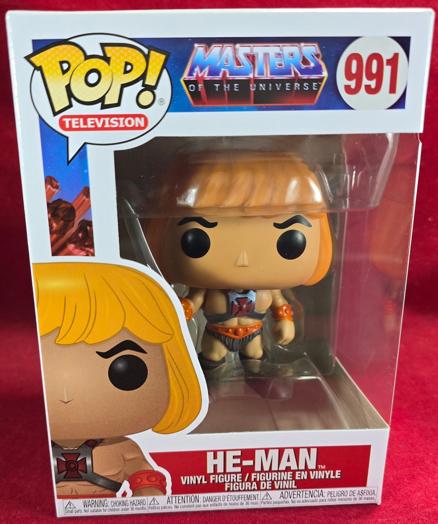 He-Man Funko #991 (Nib)
With pop protector