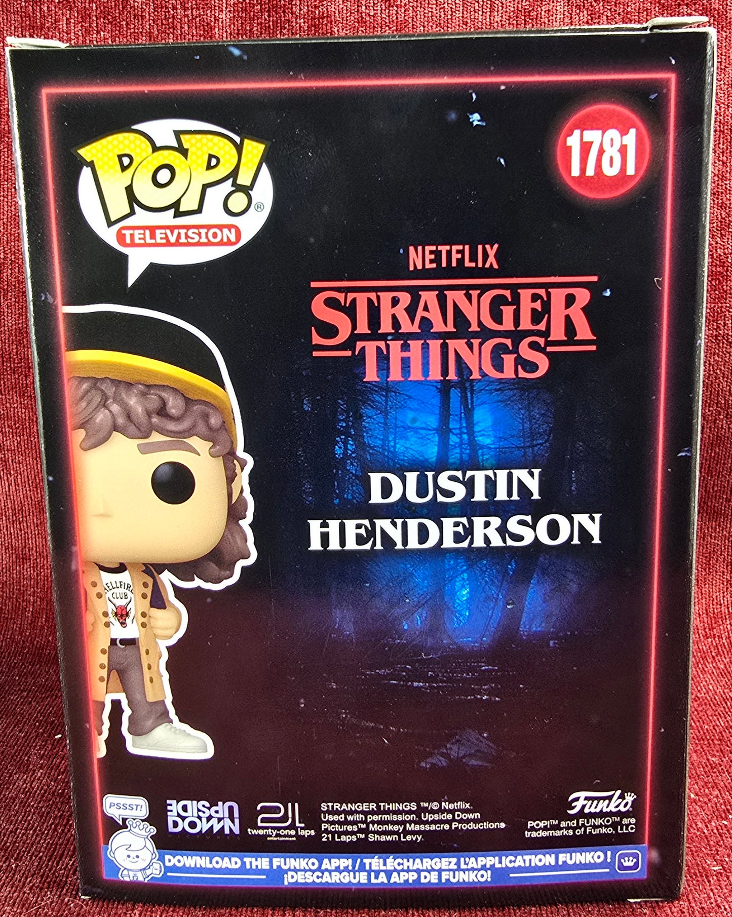 Funko Pop! Vinyl: Dustin Henderson #1781 (Nib) 
With pop protector