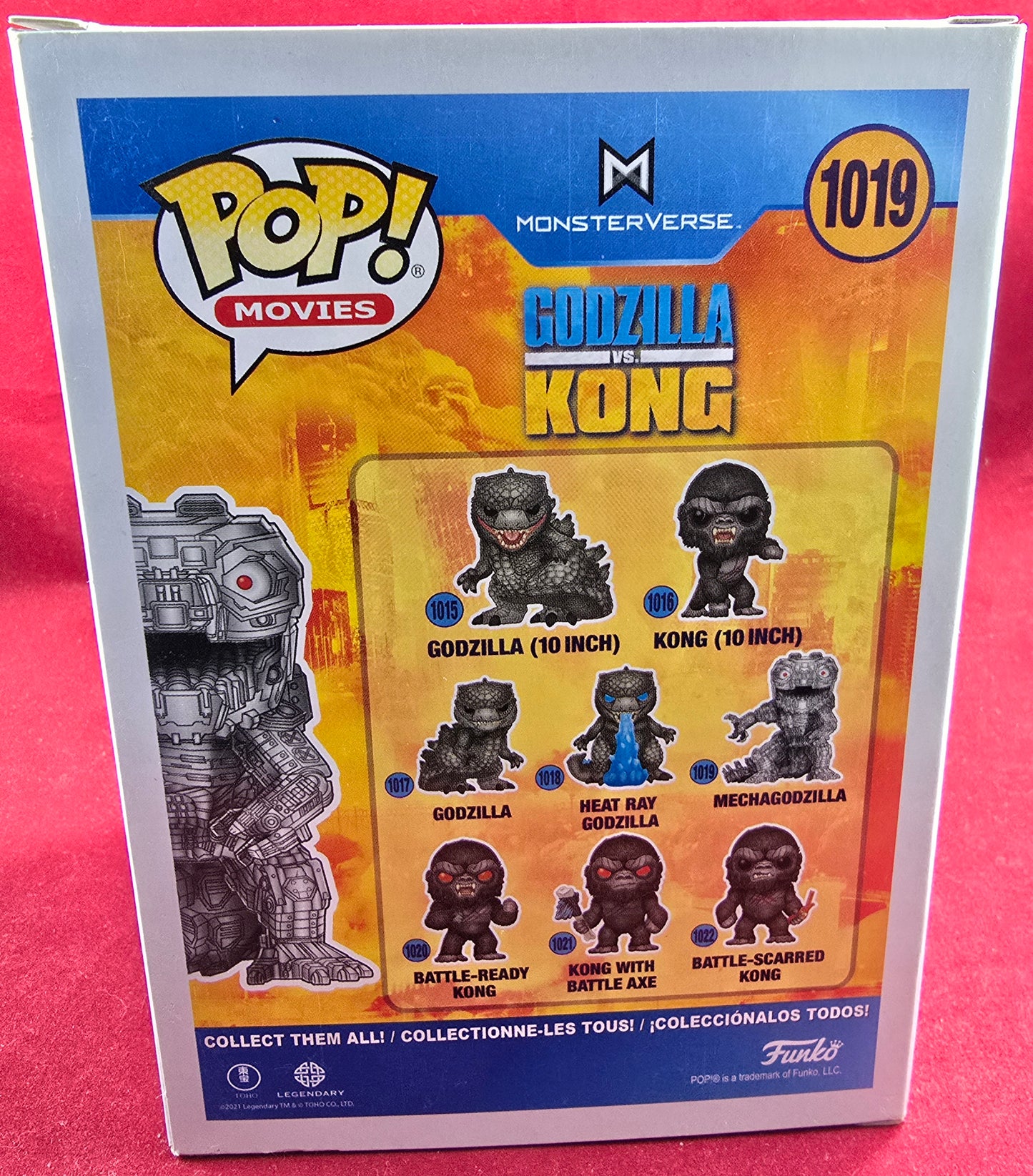 Mechagodzilla funko # 1019 (nib) With pop protector