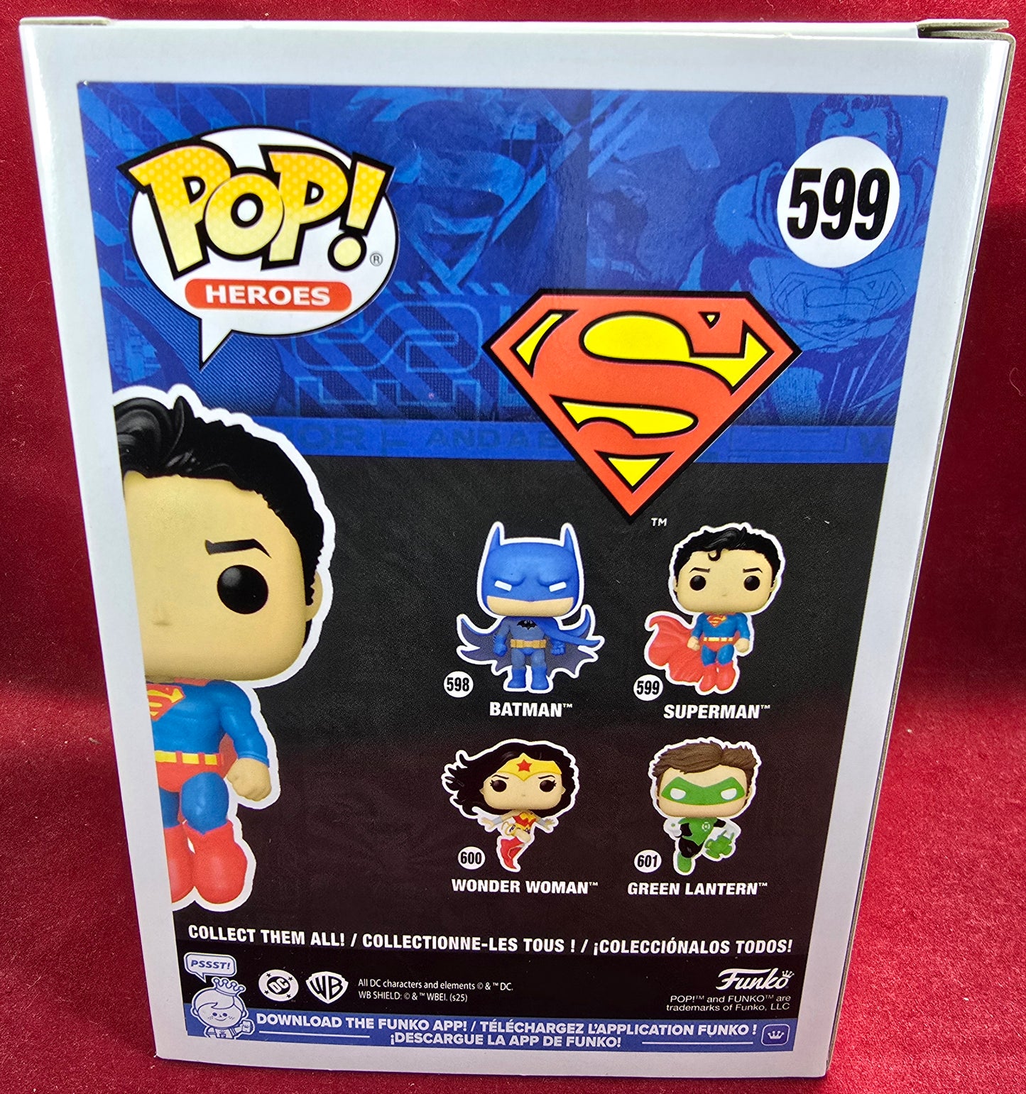 Superman funko # 599 (nib) With pop protector