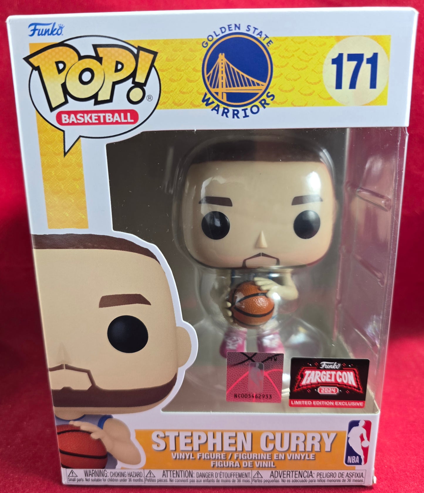 Stephen Curry Target Con exclusive funko # 171 (nib) With pop protector