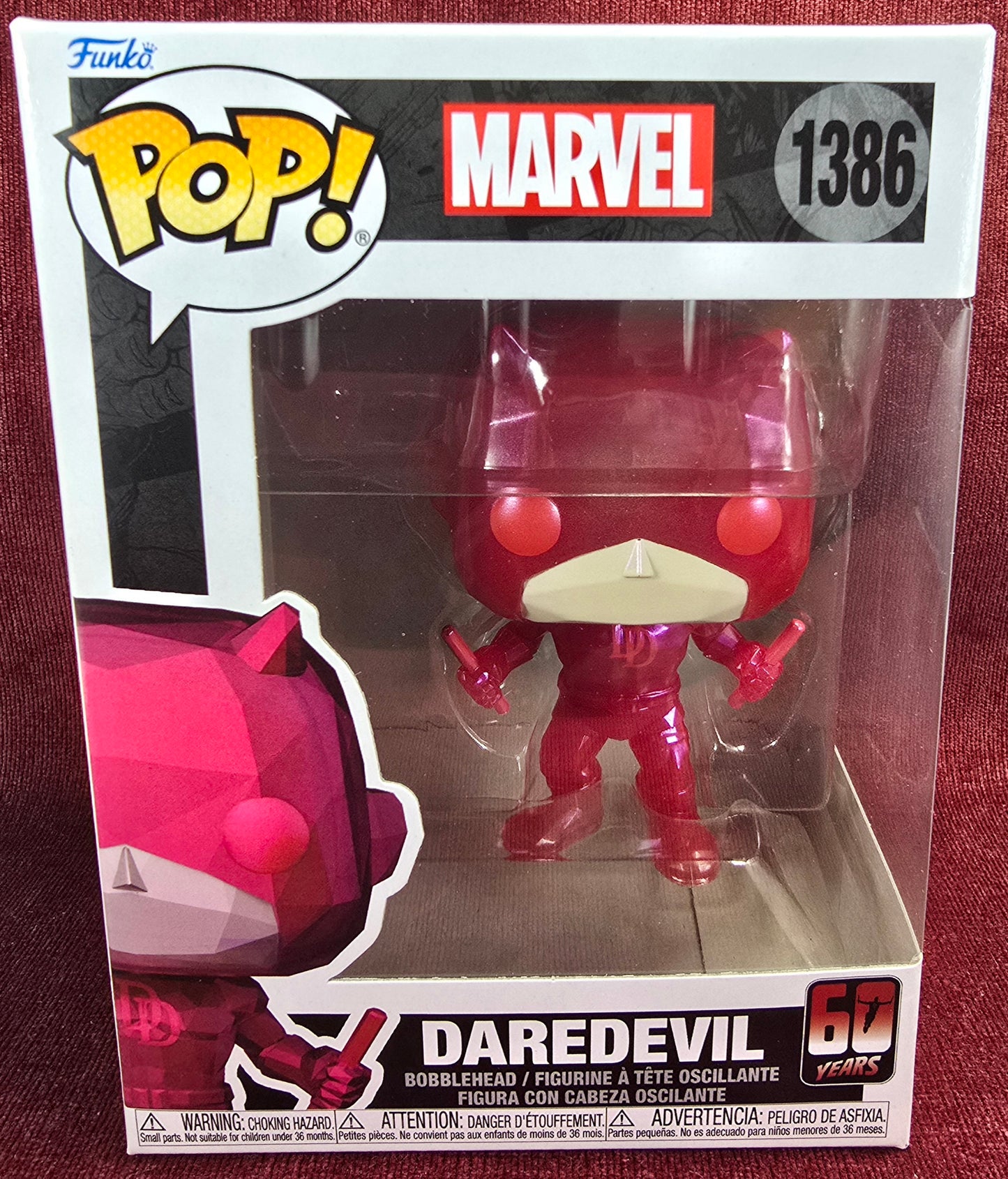 Funko Pop! Vinyl: Daredevil # 1386  (Nib)
With pop protector