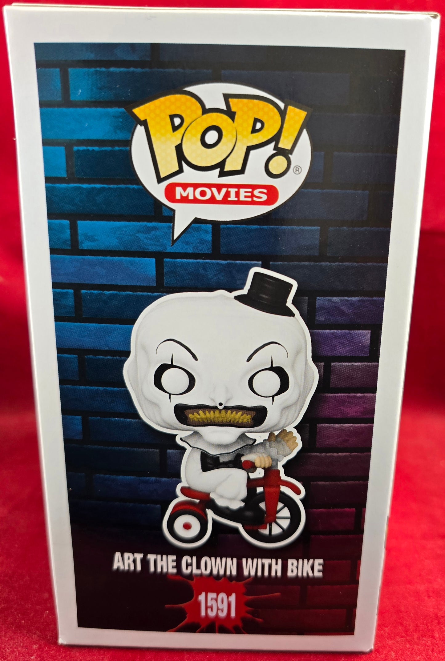 Funko Pop! Vinyl:  Art the Clown with Bike #1591 (Nib)
With pop protector