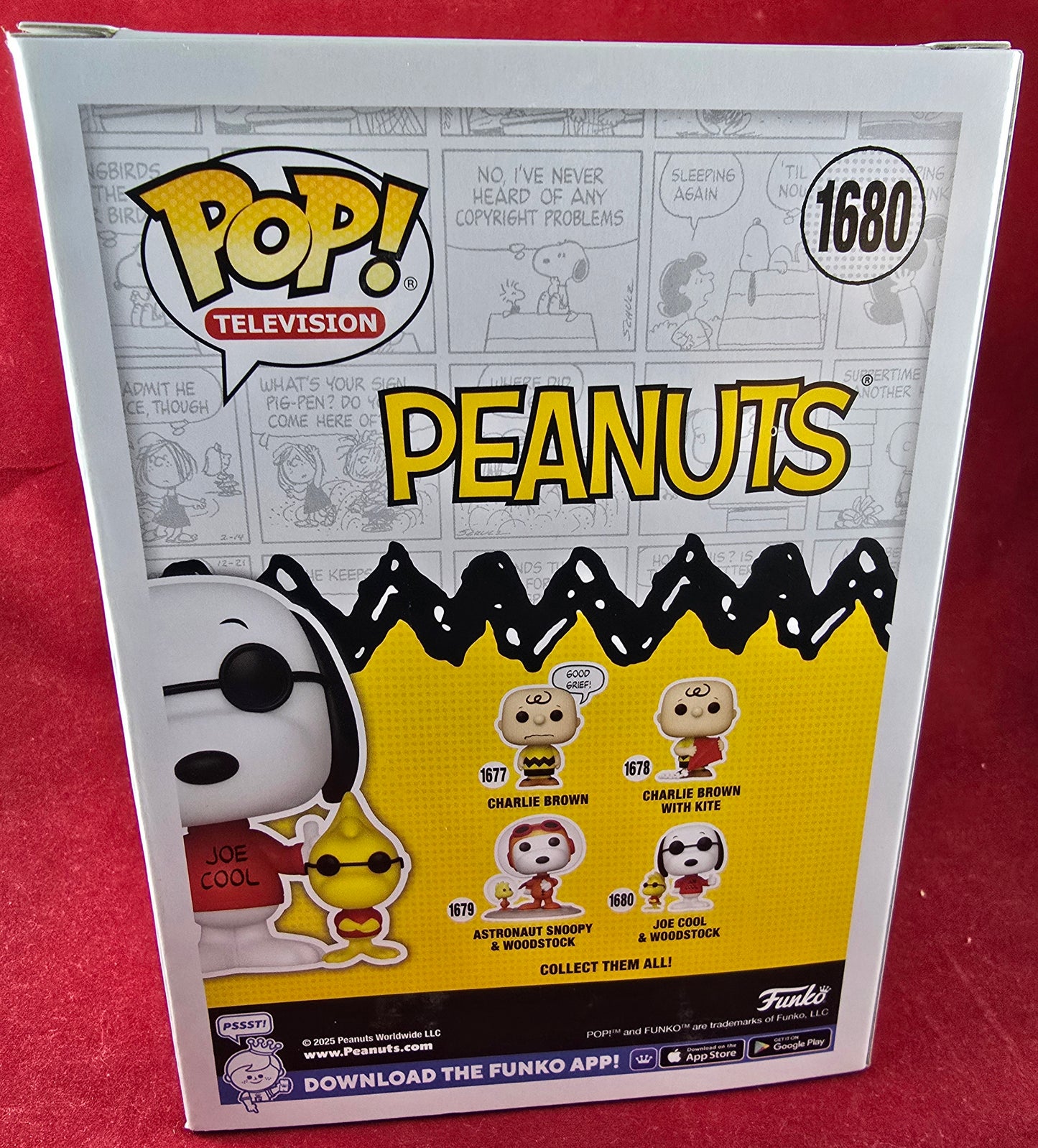 Joe Cool & Woodstock funko # 1680 (nib) With pop protector