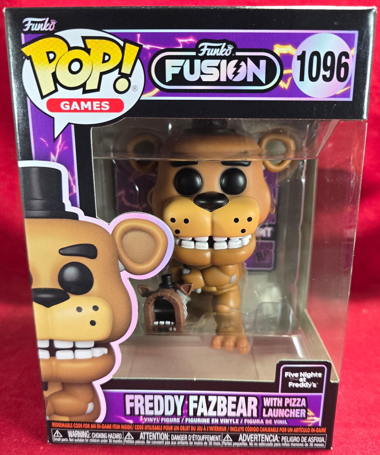 Freddy Fazbear With Pizza Launcher Funko #1096 (Nib)
With pop protector