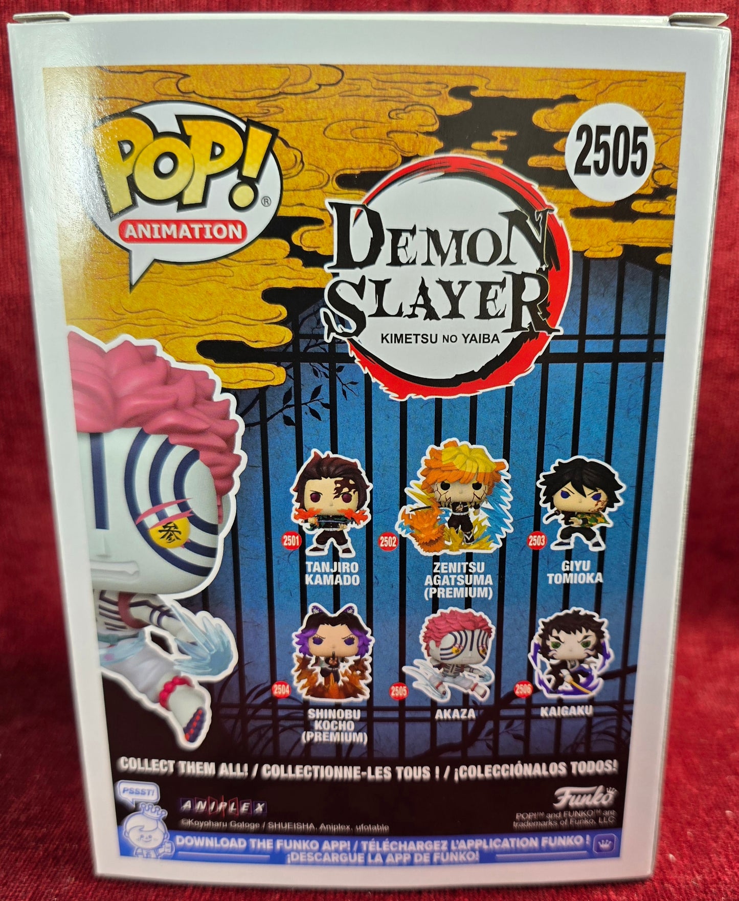 Funko Pop! Vinyl:  Akaza #2043 (Nib) 
With pop protector
