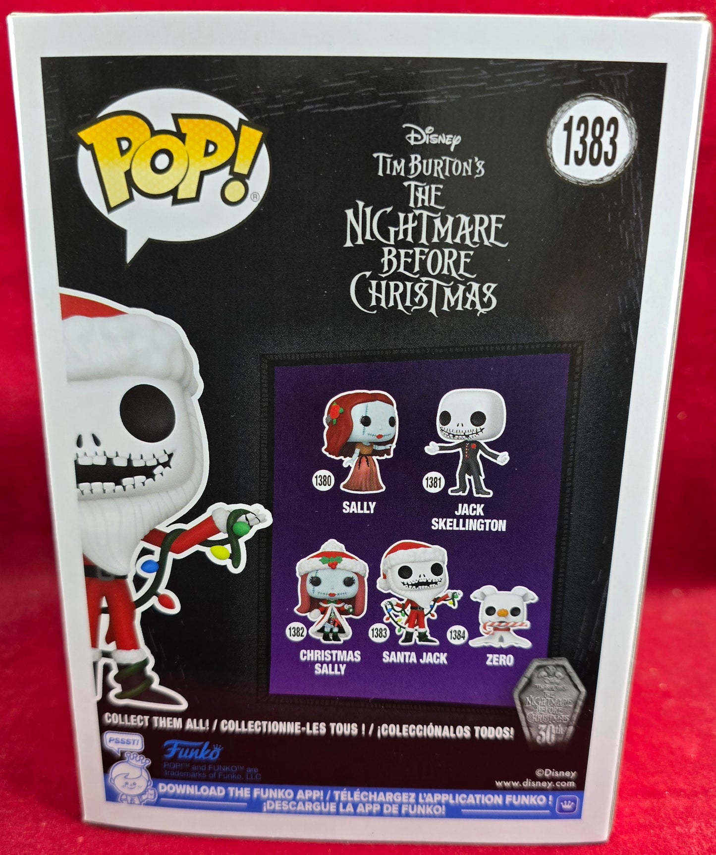 Funko Pop!  Santa Jack Skellington #1383 (Nib)
With pop protector