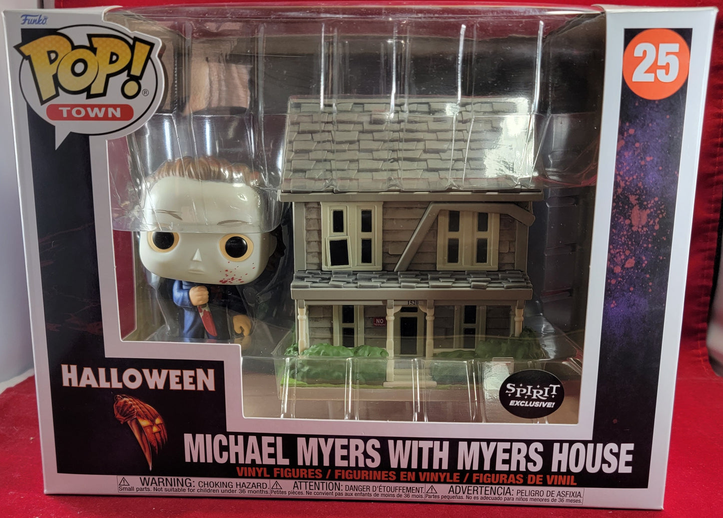 Michael Meyers with Myers house spirit exclusive funko # 25 (nib)