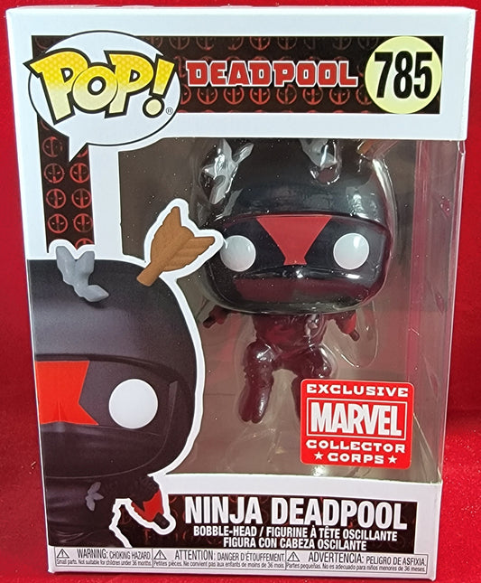 Ninja deadpool marvel collectors corps exclusive funko 785 (nib)