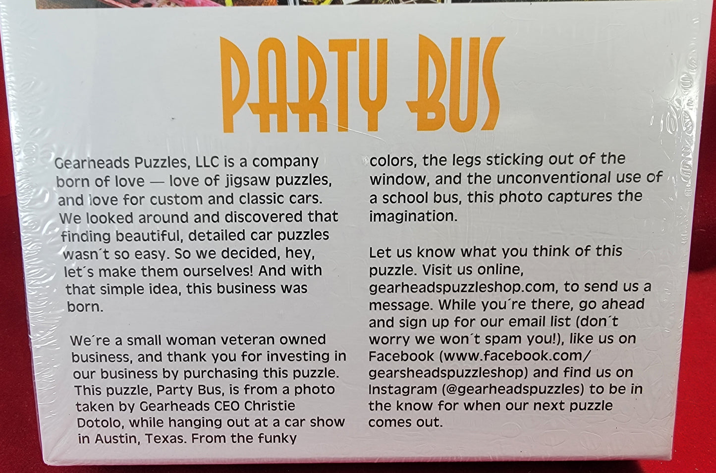 Party bus 500 piece jigsaw puzzle (nib)